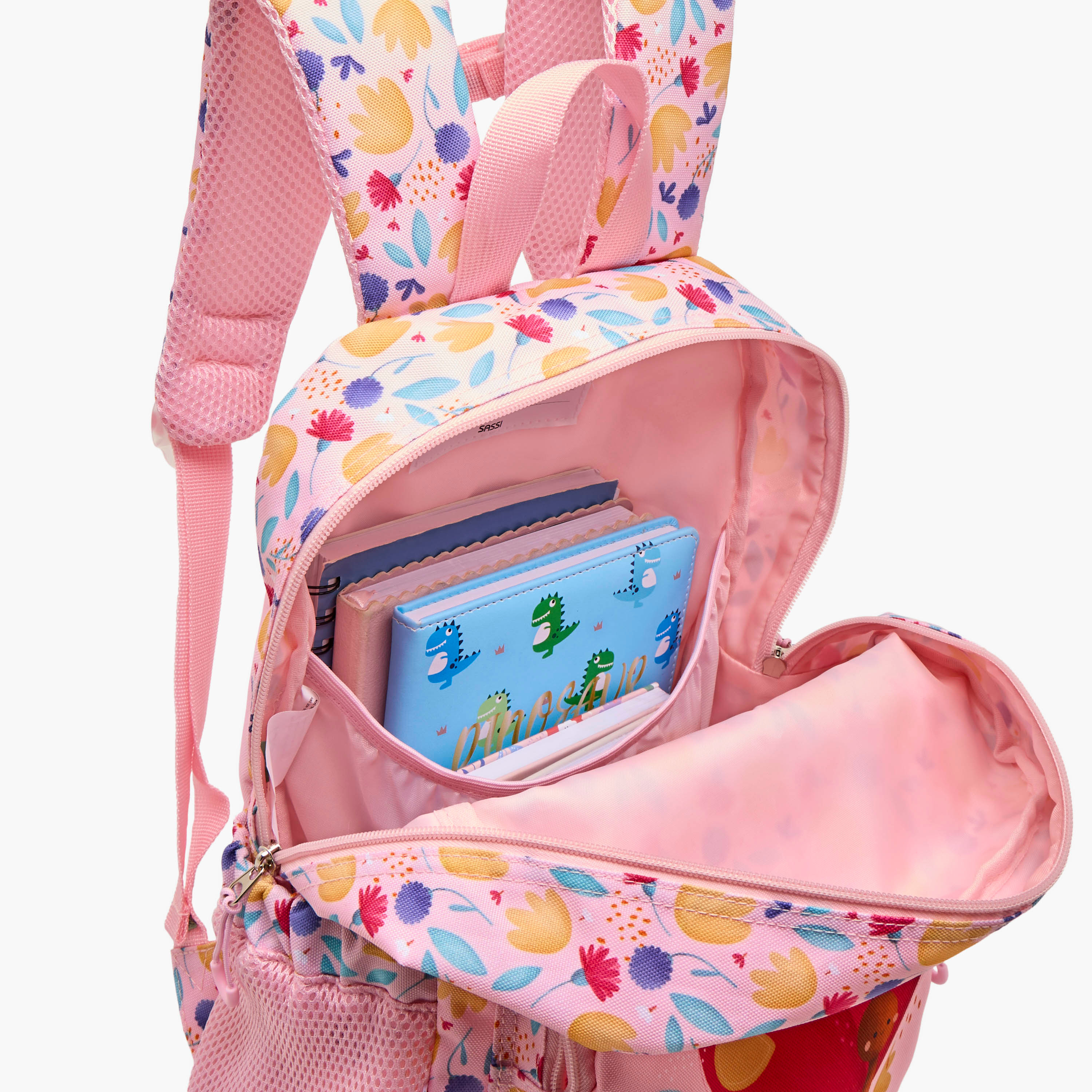 Sassi Butterfly Print Backpack with Adjustable Straps and Zip Closure - 14 inches-school-bagsandbackpacks-backpacks-image-8