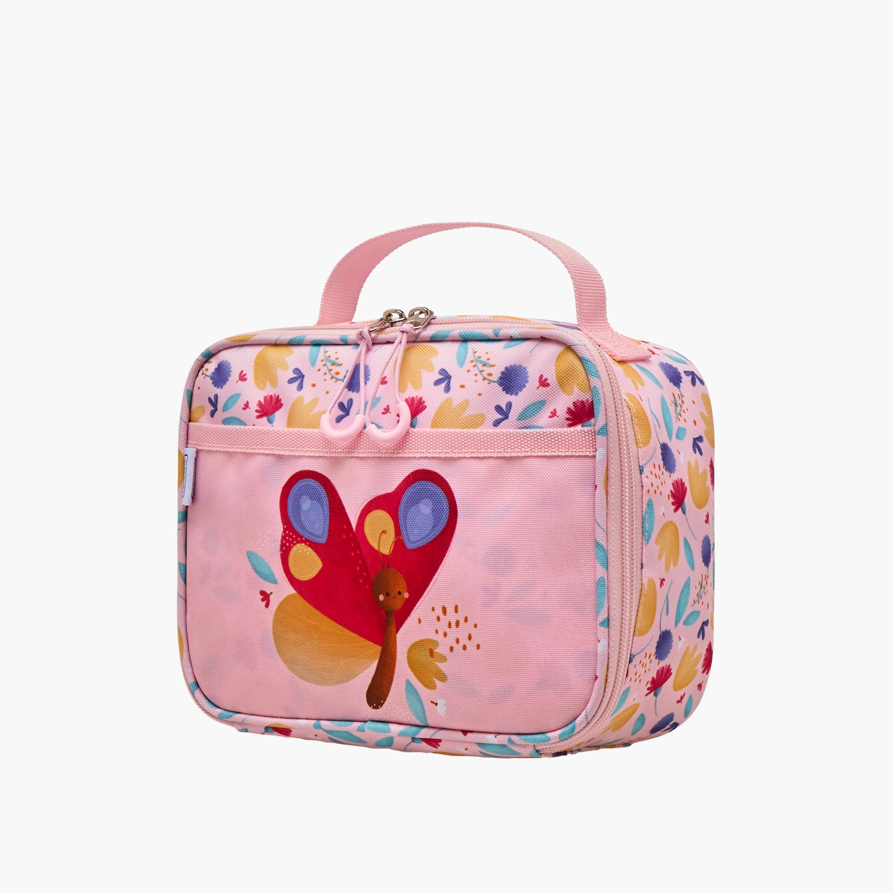 Sassi Butterfly Print Lunch Bag with Zip Closure-school-lunchessentials-lunchbags-image-2