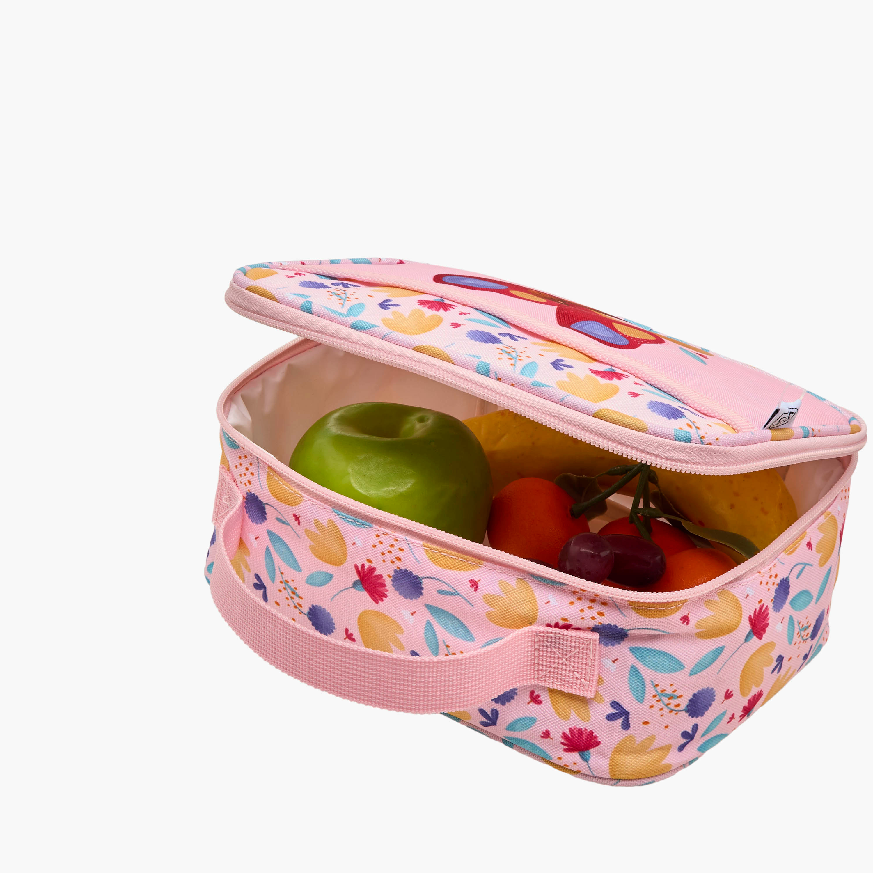Sassi Butterfly Print Lunch Bag with Zip Closure-school-lunchessentials-lunchbags-image-6