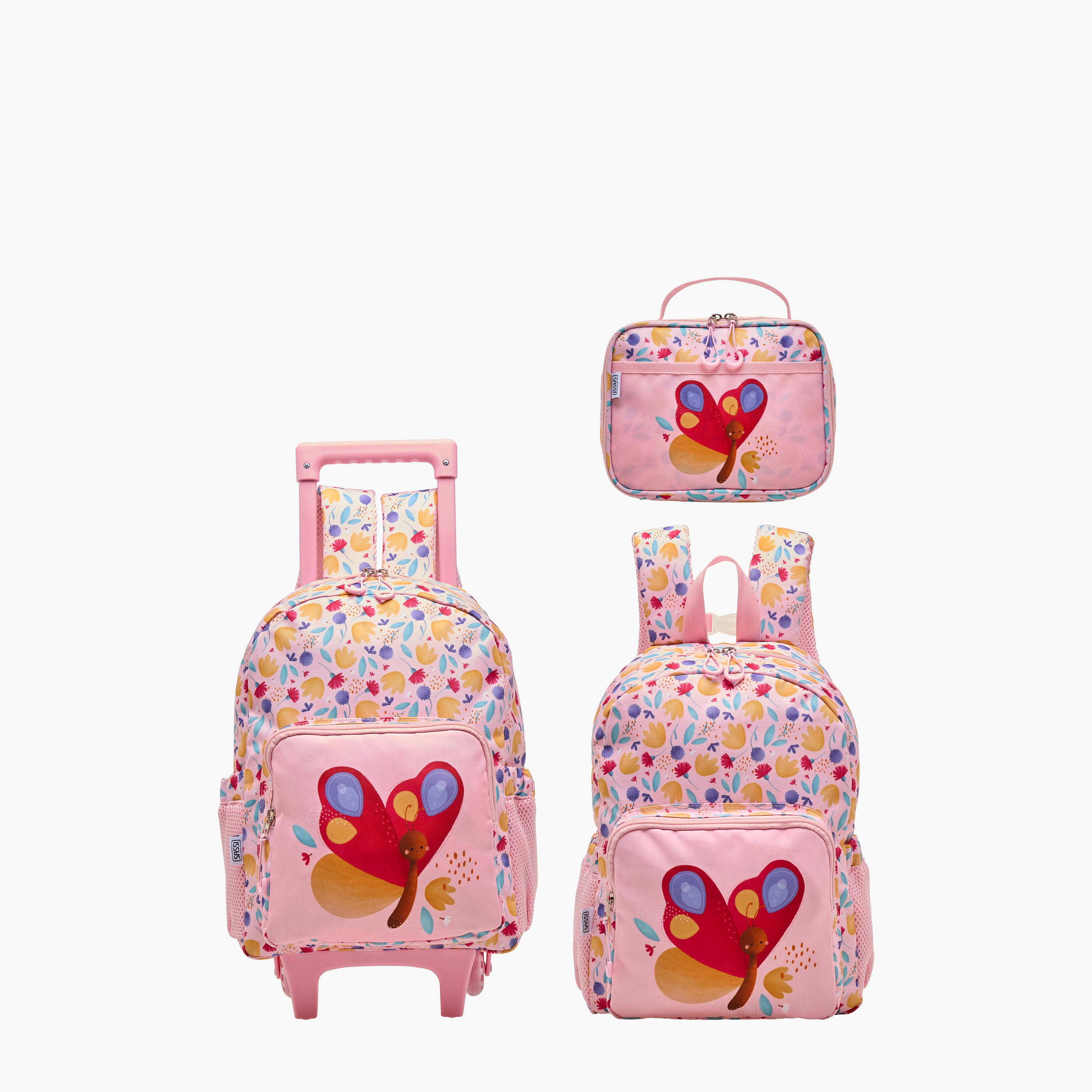 Sassi Butterfly Print Lunch Bag with Zip Closure-school-lunchessentials-lunchbags-image-7