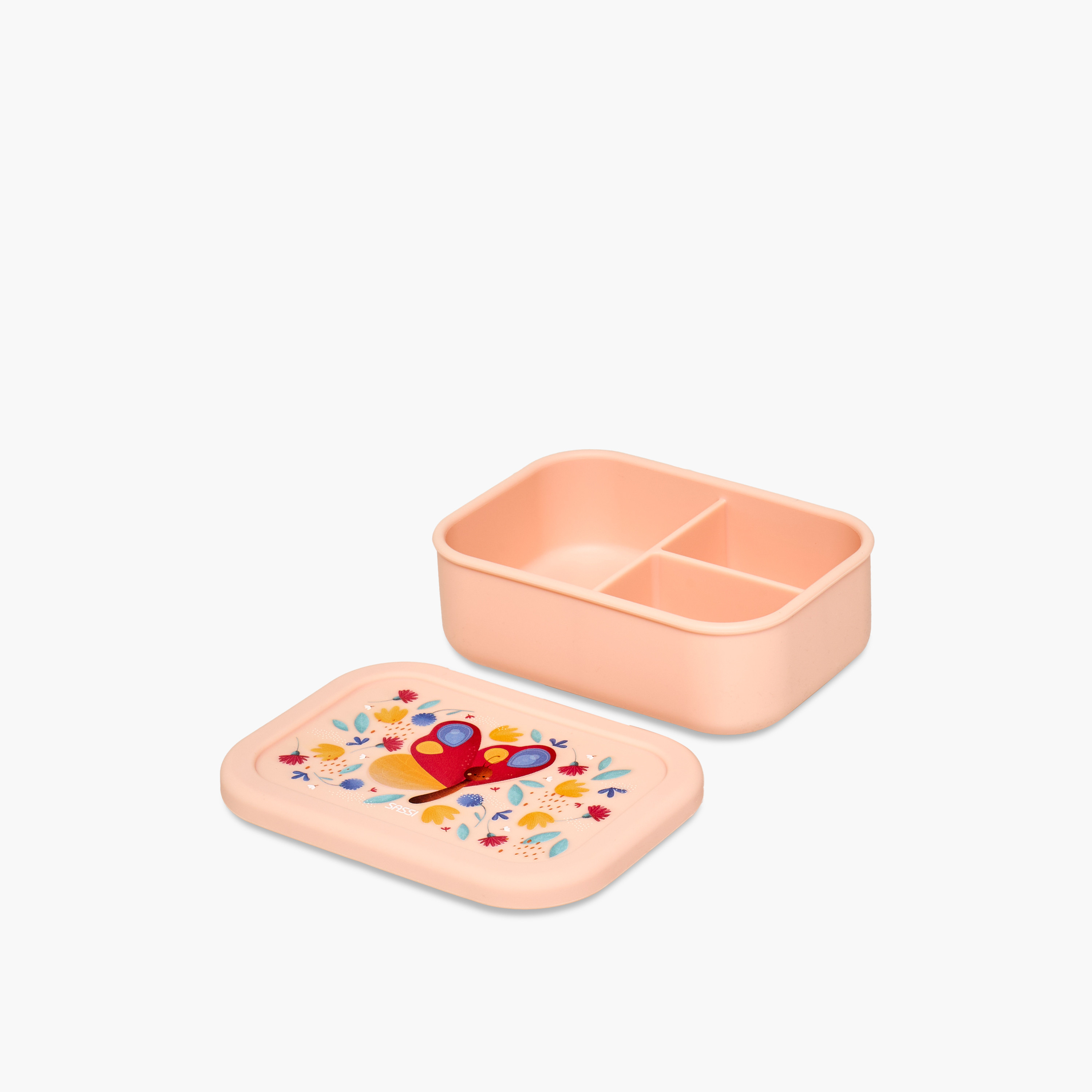 Sassi Butterfly Print 3-Compartment Lunch Box- 700 ml-school-lunchessentials-lunchboxes-image-5