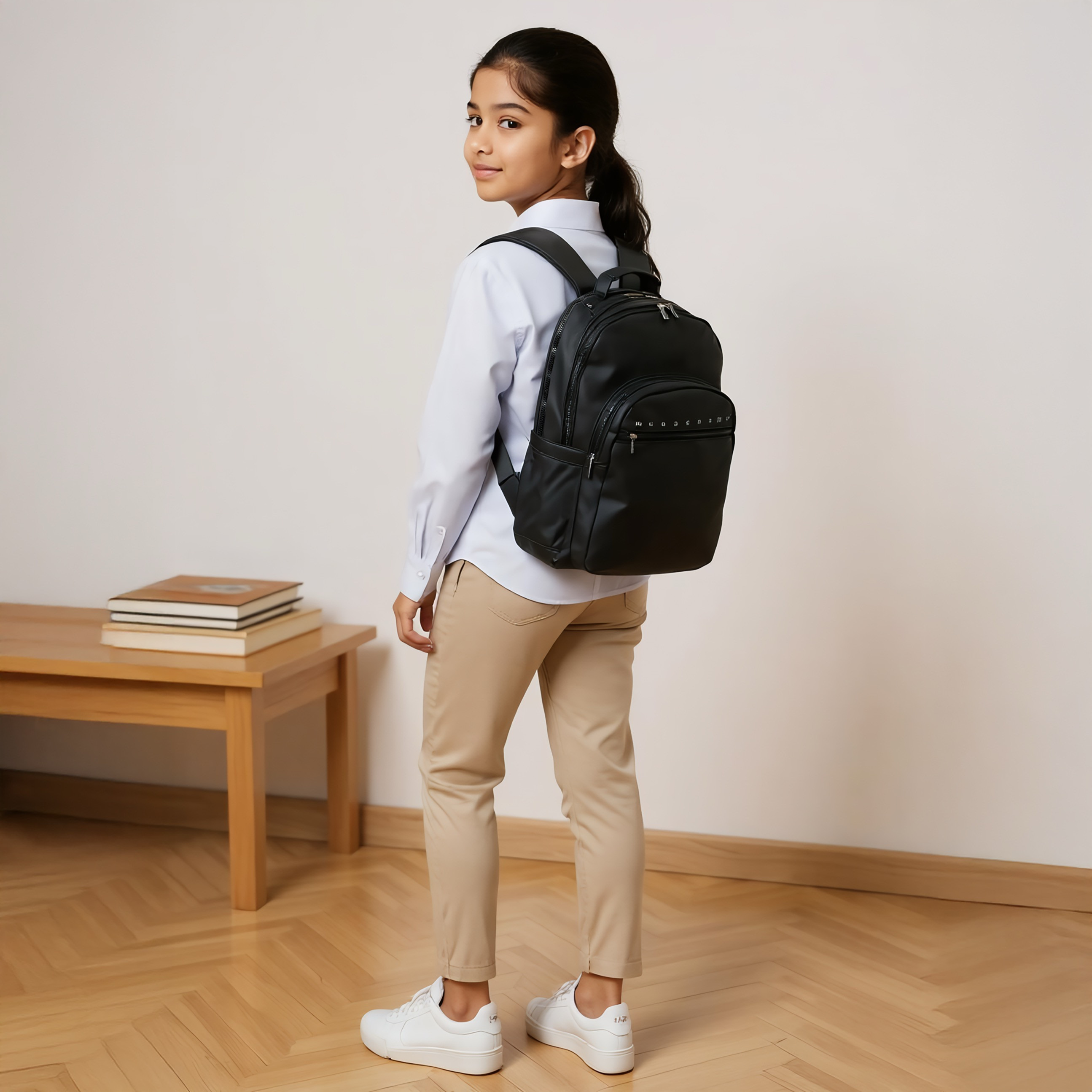 Monocromo Logo Print Backpack with Zip Closure and Laptop Compartment - 45x32x18 cms-promo_LS20_OMN-image-2