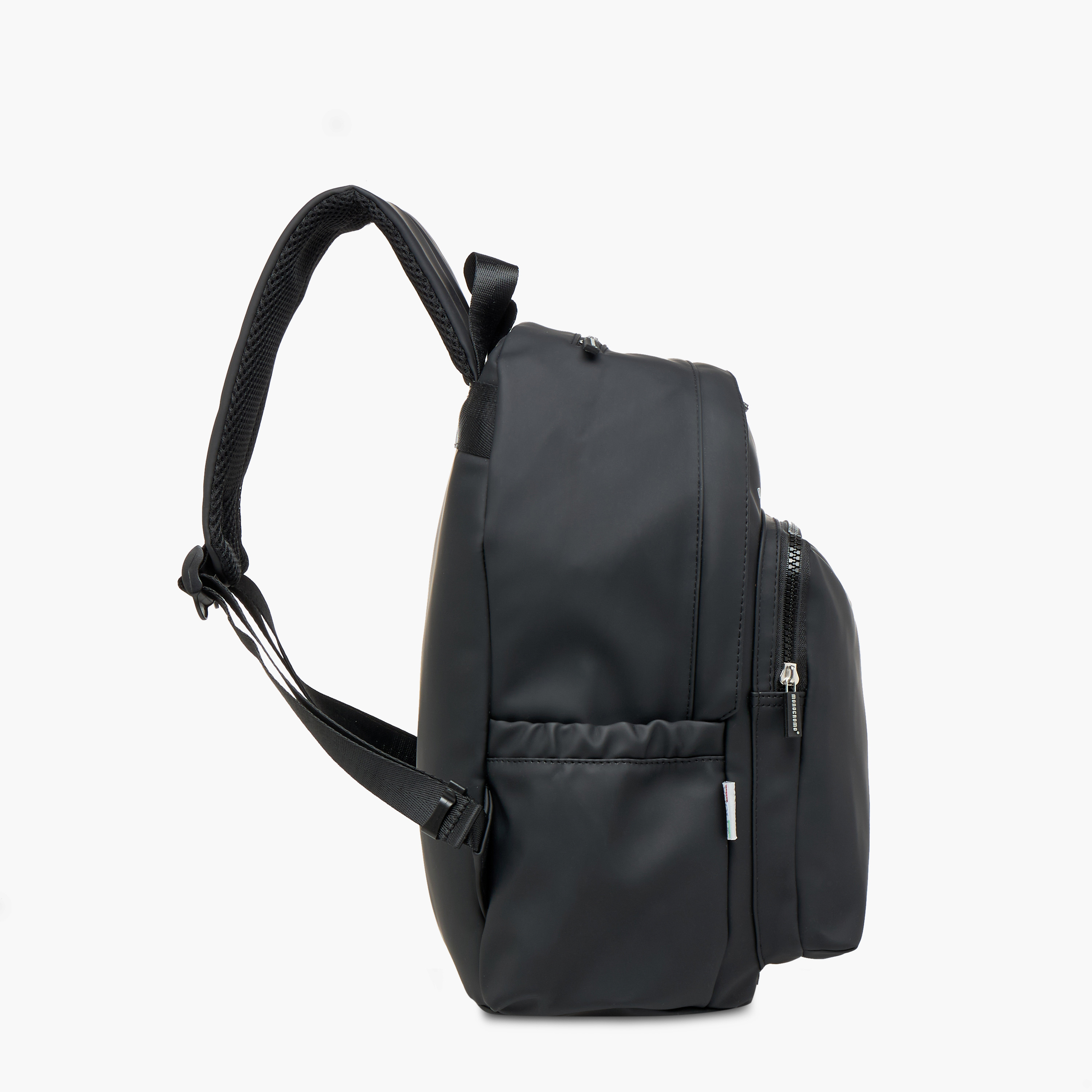 Monocromo Logo Print Backpack with Zip Closure and Adjustable Strap - 26x36x17 cms-school-bagsandbackpacks-backpacks-image-5