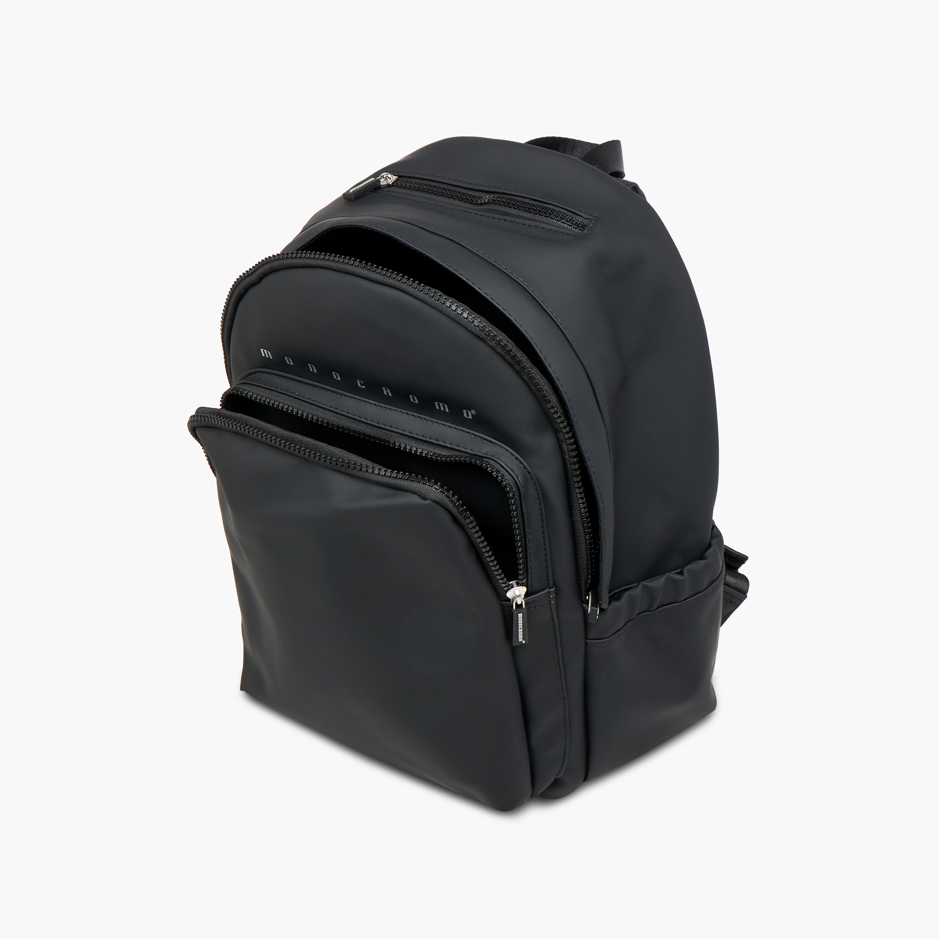 Monocromo Logo Print Backpack with Zip Closure and Adjustable Strap - 26x36x17 cms-school-bagsandbackpacks-backpacks-image-11