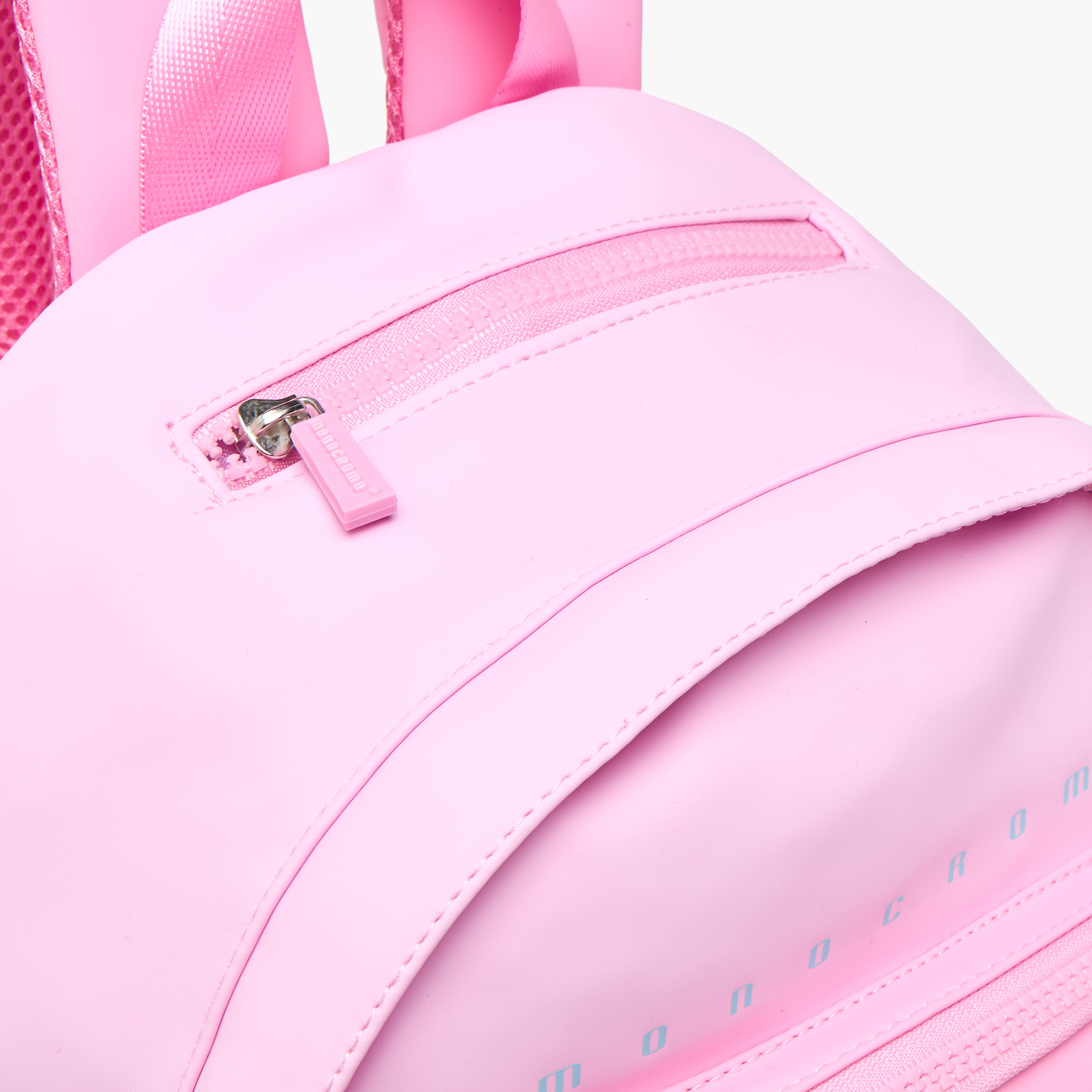 Monocromo Colourblock Backpack with Zip Closure and Adjustable Strap - 26x36x17 cms-school-bagsandbackpacks-backpacks-image-7