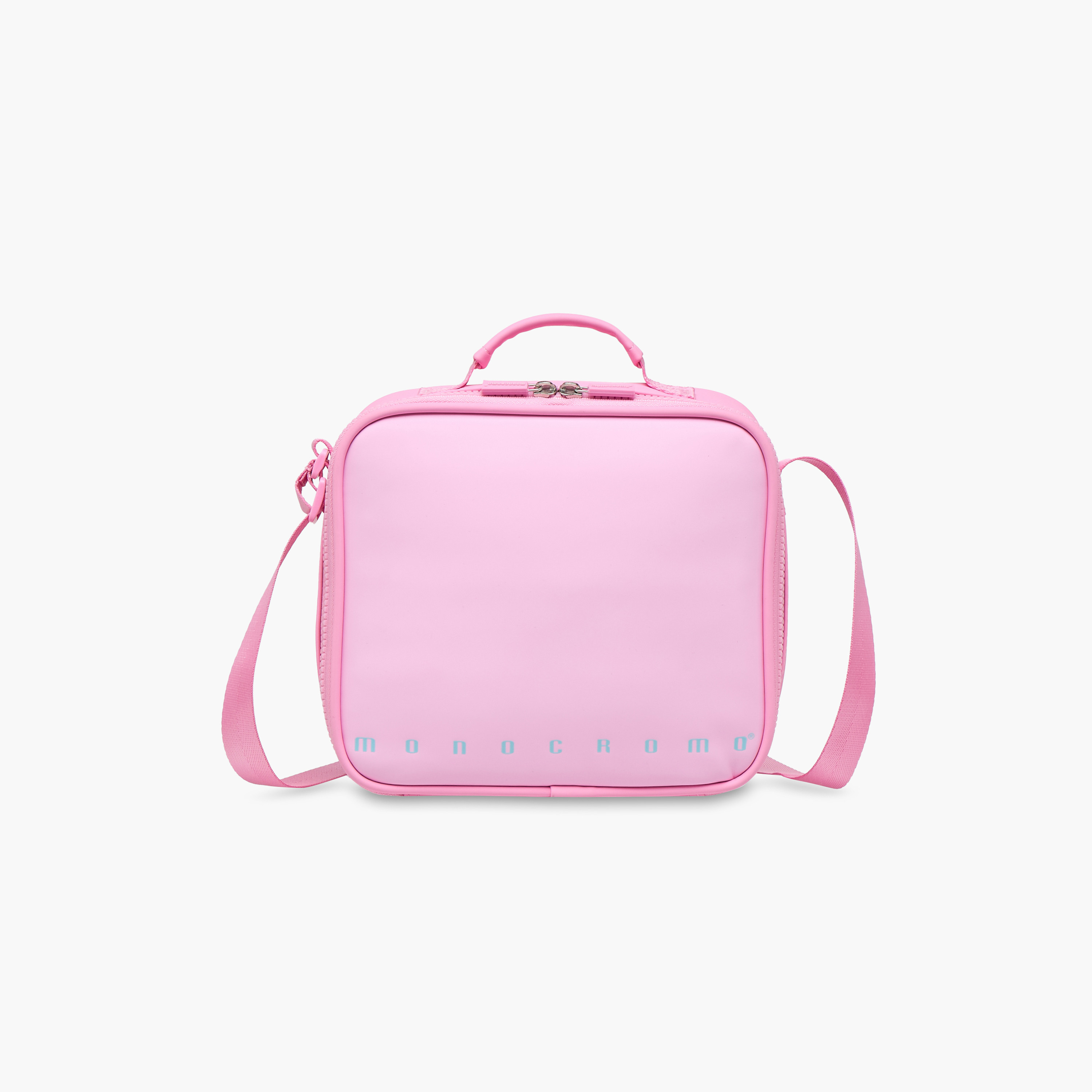 Monocromo Solid Lunch Bag with Adjustable Strap and Zip Closure-school-lunchessentials-lunchbags-image-1