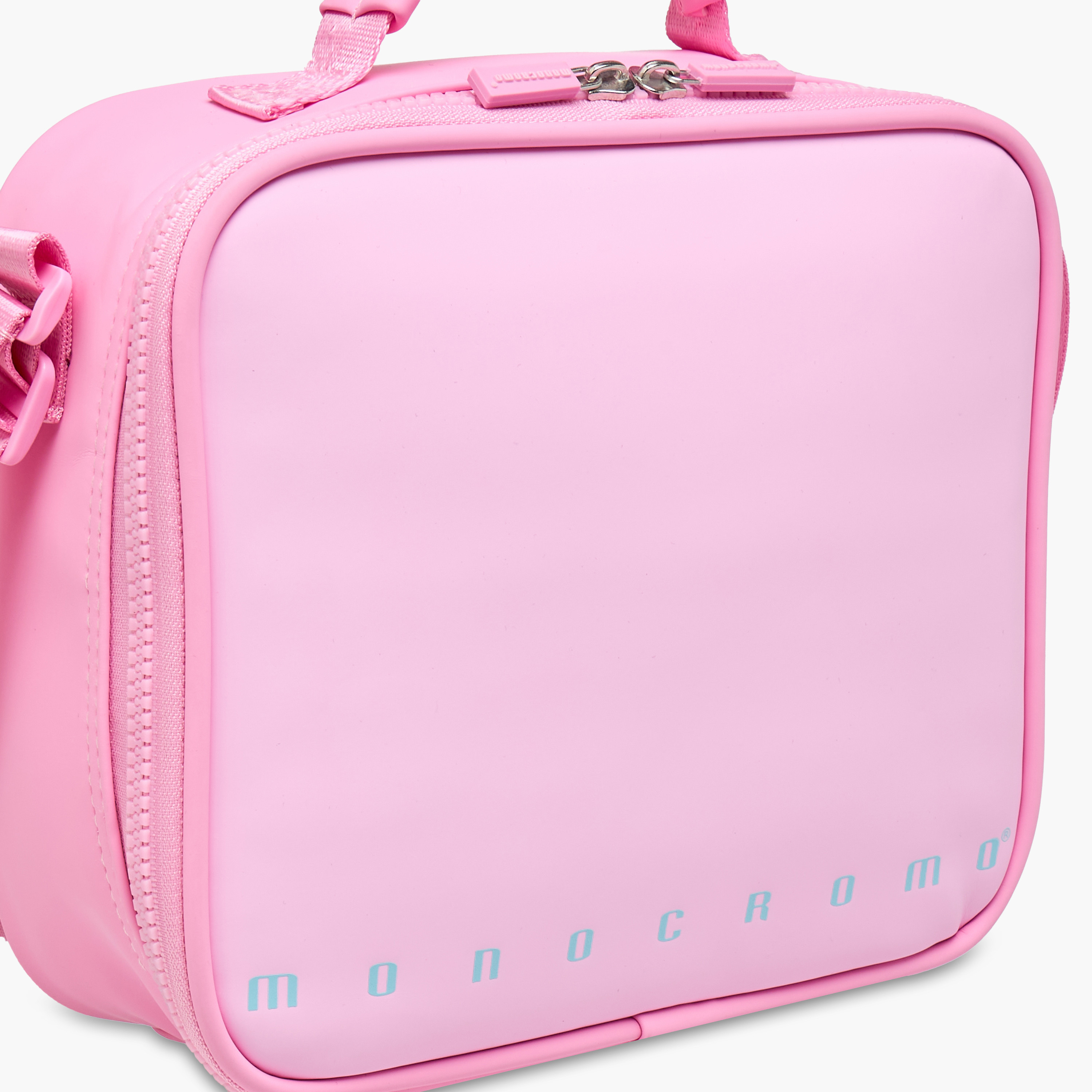 Monocromo Solid Lunch Bag with Adjustable Strap and Zip Closure-school-lunchessentials-lunchbags-image-5
