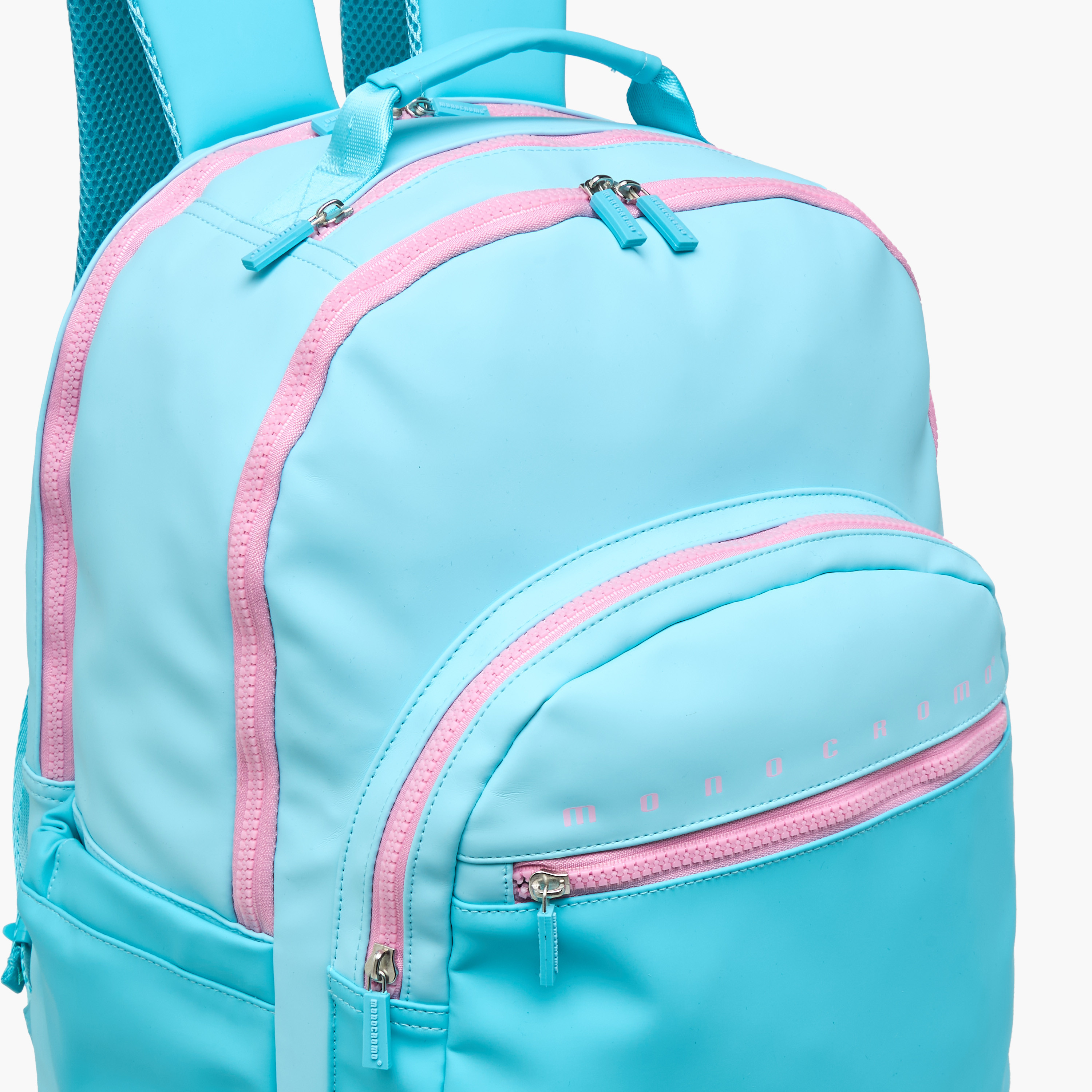Monocromo Logo Print Backpack with Zip Closure and Laptop Compartment - 45x32x18 cms-school-bagsandbackpacks-backpacks-image-7