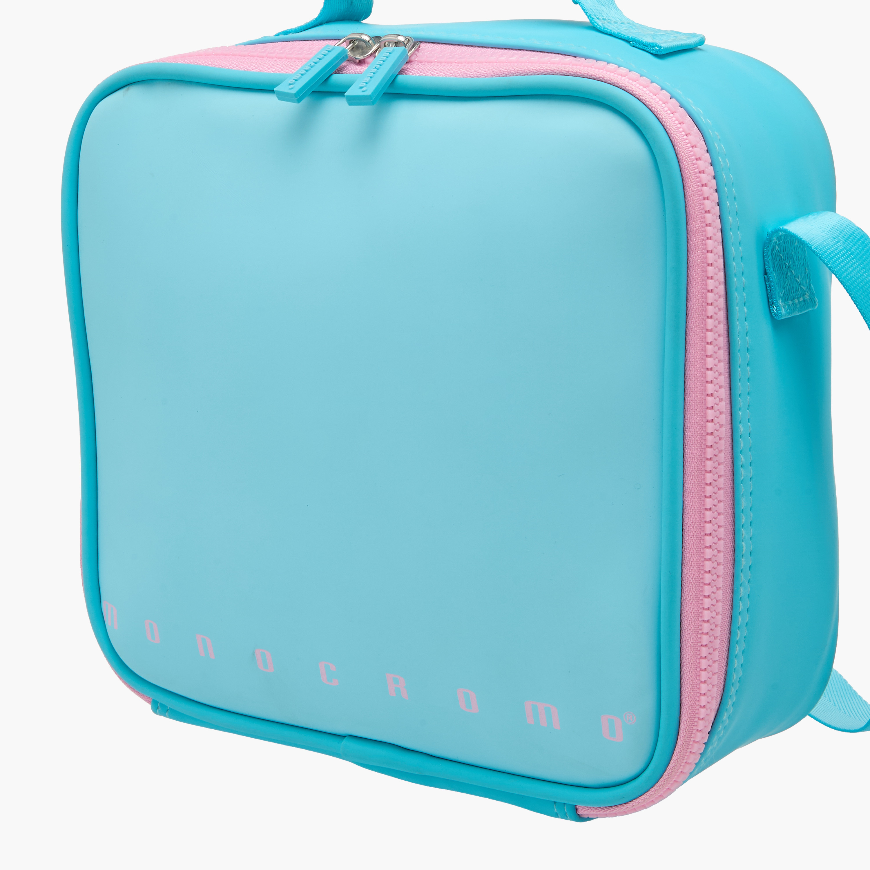 Monocromo Solid Lunch Bag with Adjustable Strap and Zip Closure-school-lunchessentials-lunchbags-image-4