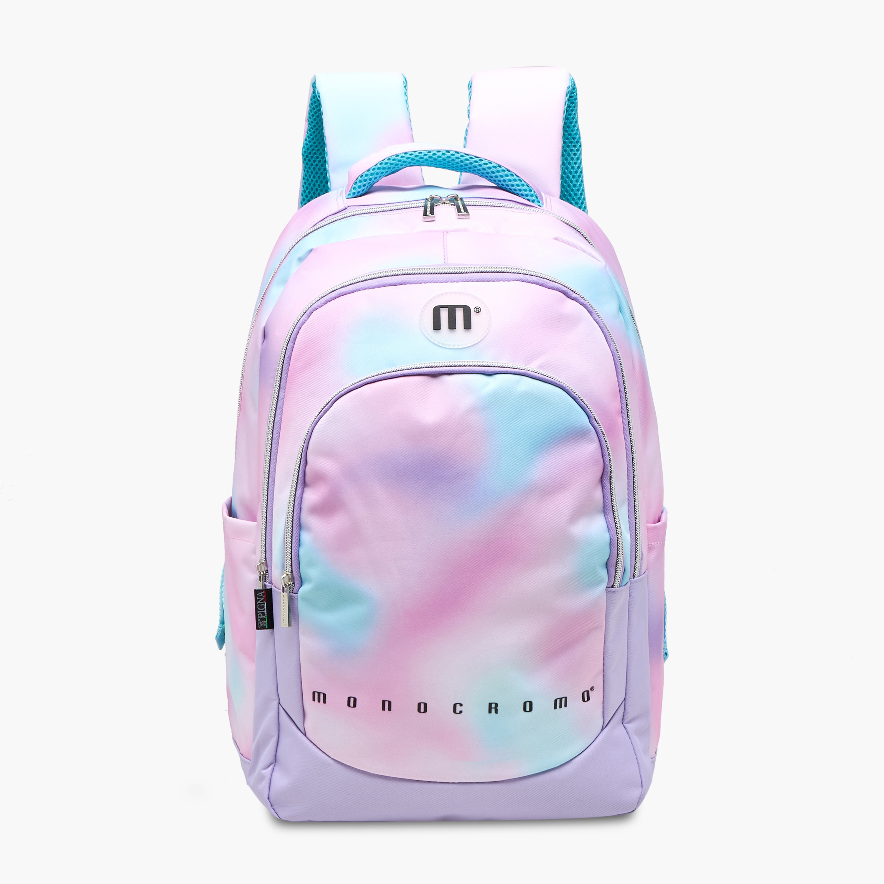 شنطة ظهر بسحاب إغلاق وجيب لابتوب وطبعات من مونوكرومو - 31x17x46 سم-school-bagsandbackpacks-backpacks-image-1