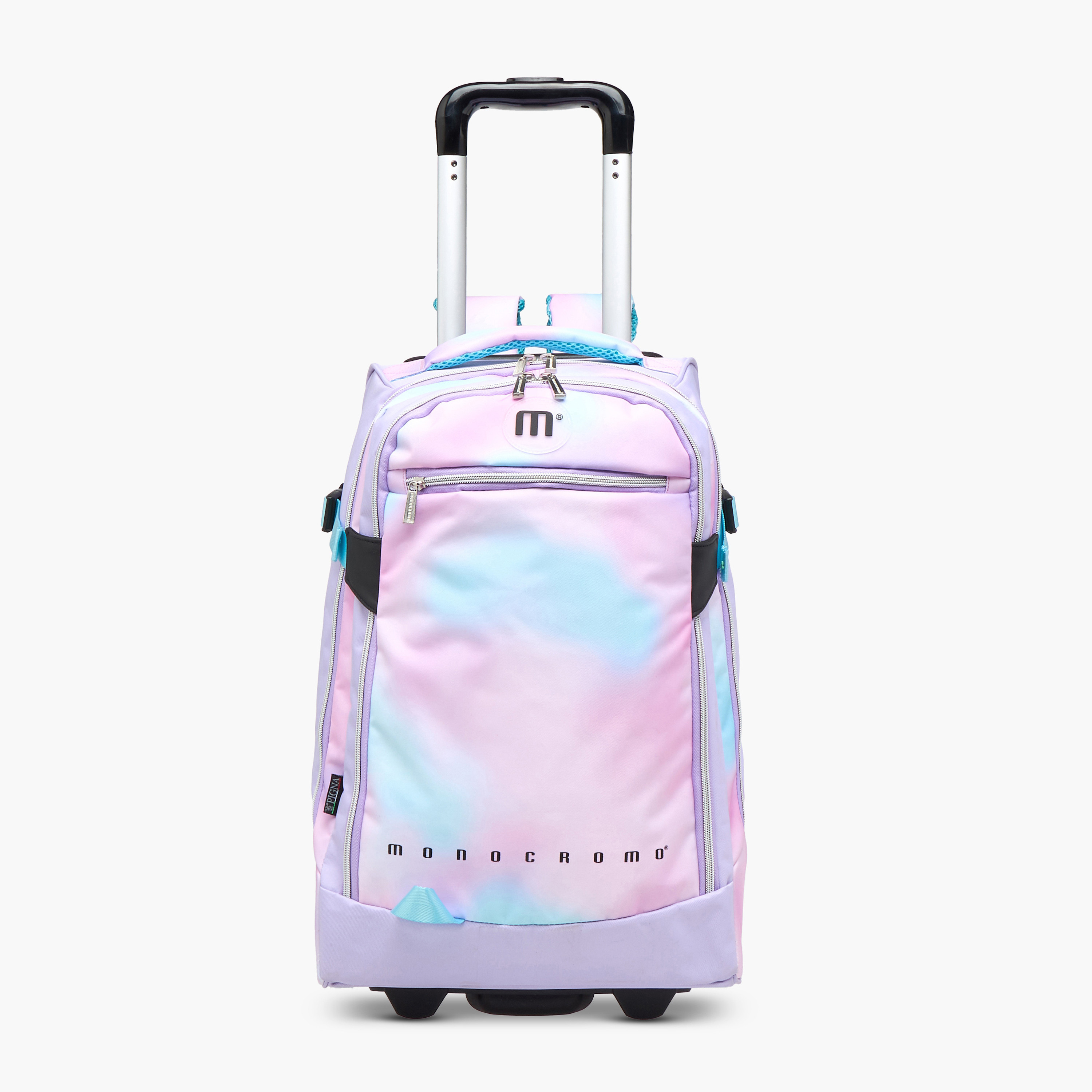 Monocromo Tie and Dye Trolley Bag for Girls 8-13 Years with Retractable Handle -school-bagsandbackpacks-trolleybags-image-1