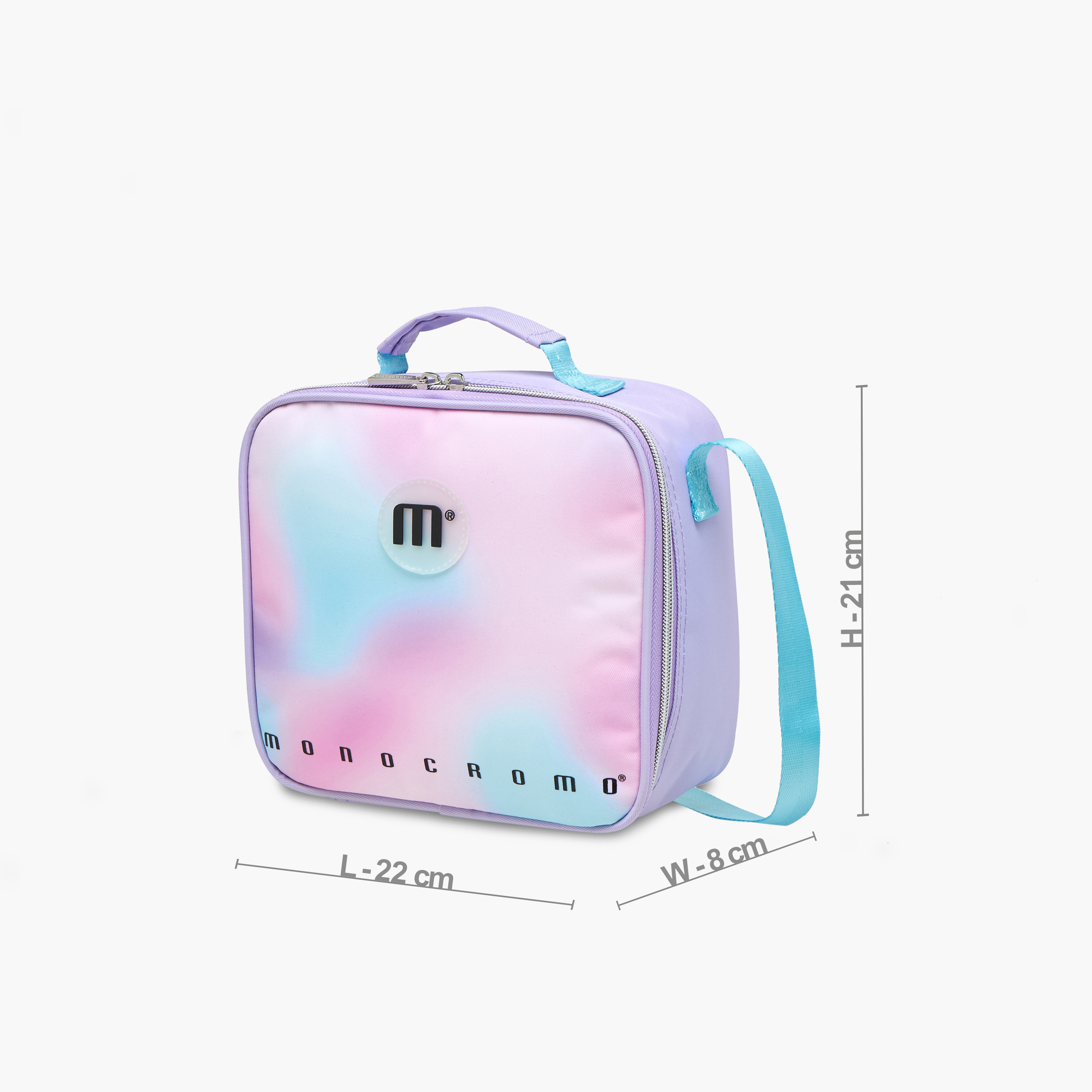 Monocromo Tie-Dye Print Lunch Bag with Zip Closure-school-lunchessentials-lunchbags-image-2