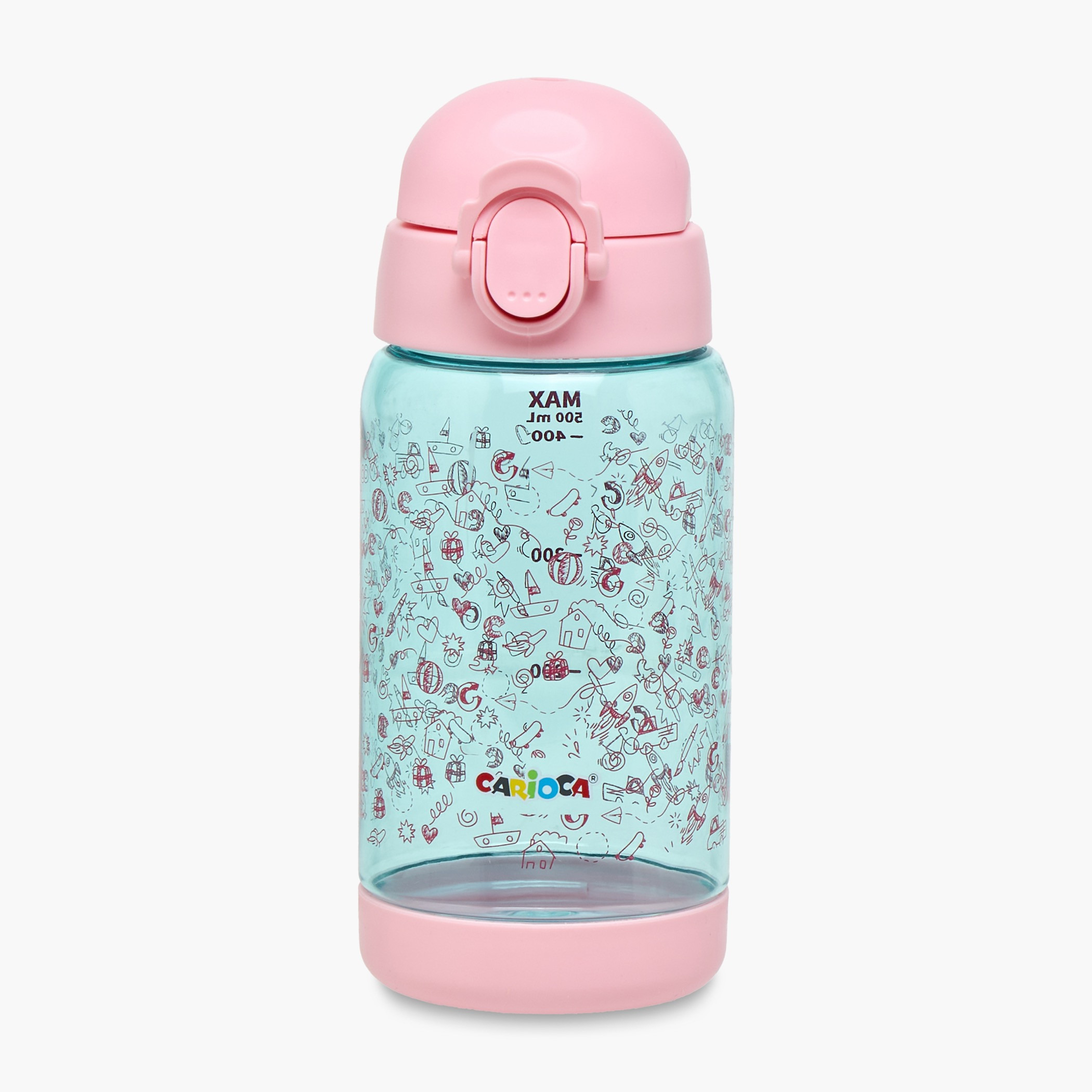 Carioca Doodle Tritan Water Bottle with Button – 500 ml-school-waterbottles-image-1