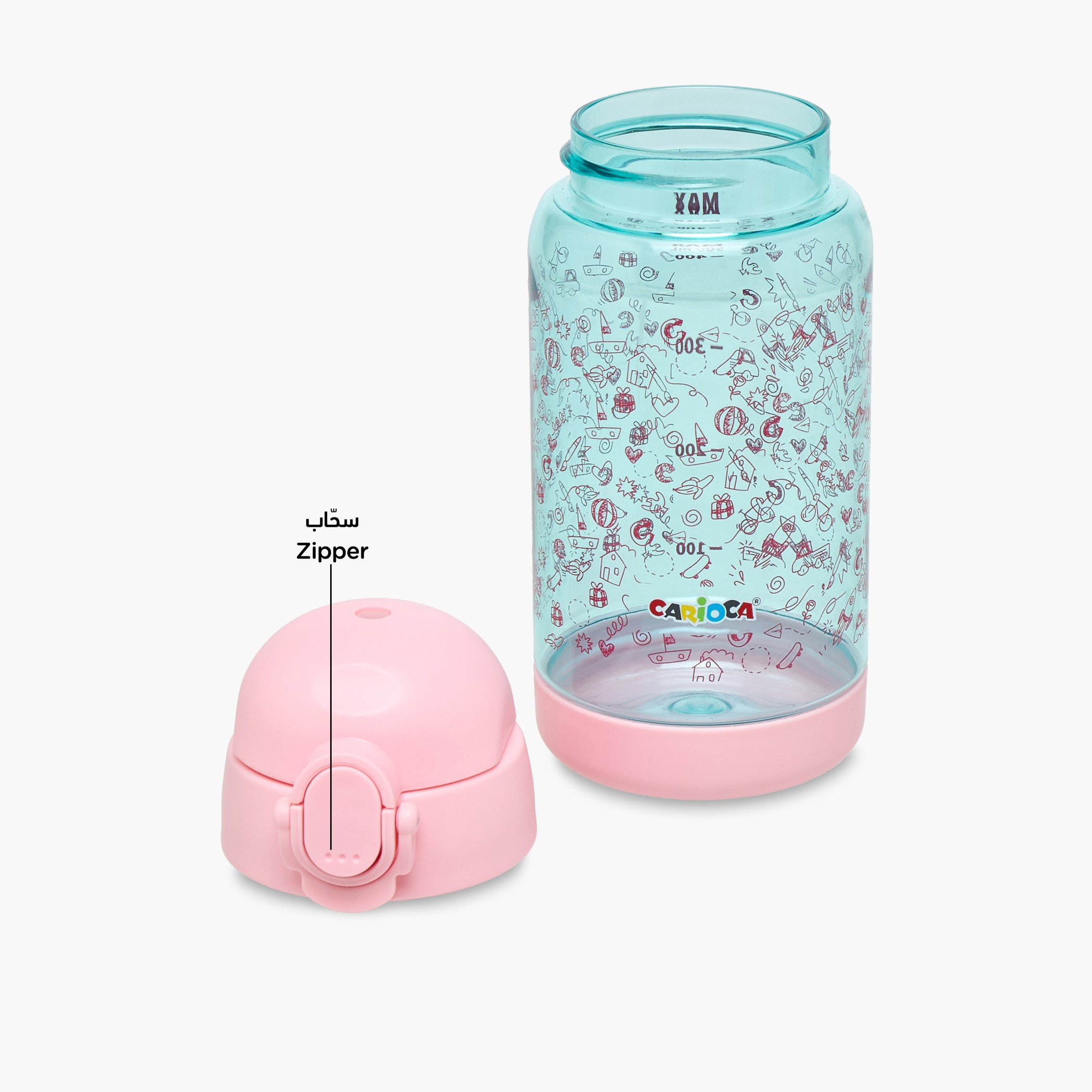 Carioca Doodle Tritan Water Bottle with Button – 500 ml-school-waterbottles-image-6