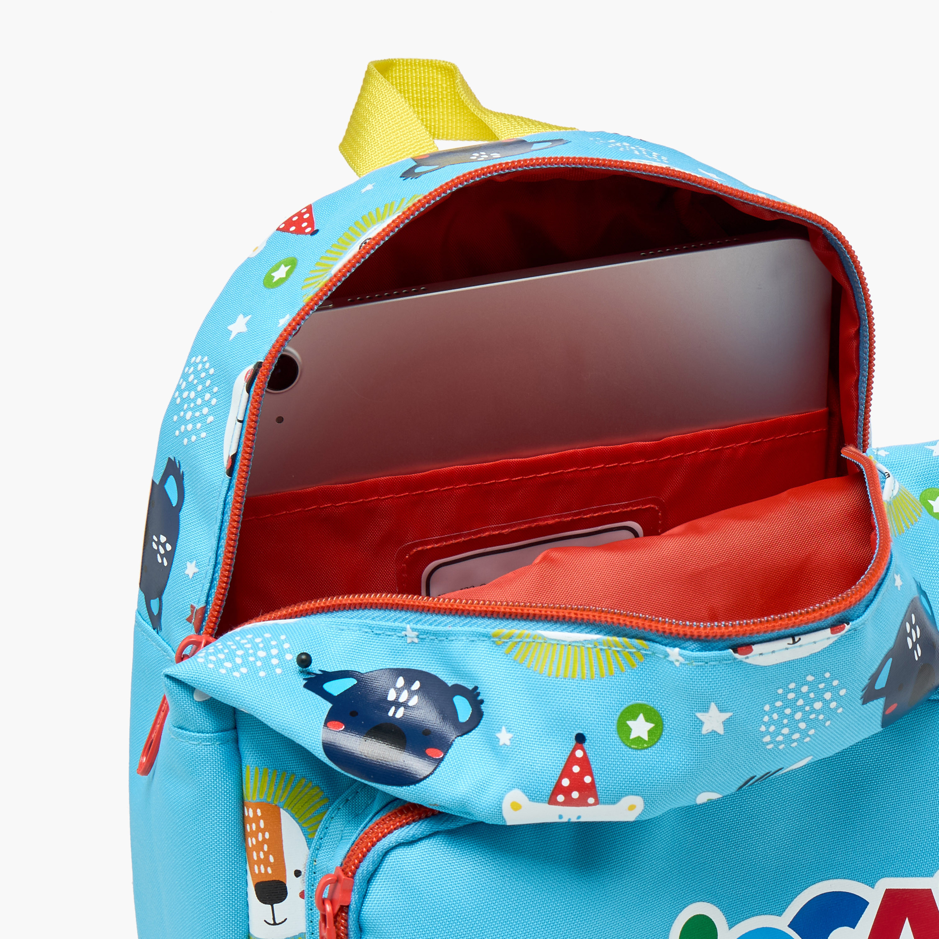 Carioca Animal Print Backpack with Zip Closure and Laptop Compartment - 28x23x12 cms-school-bagsandbackpacks-backpacks-image-10