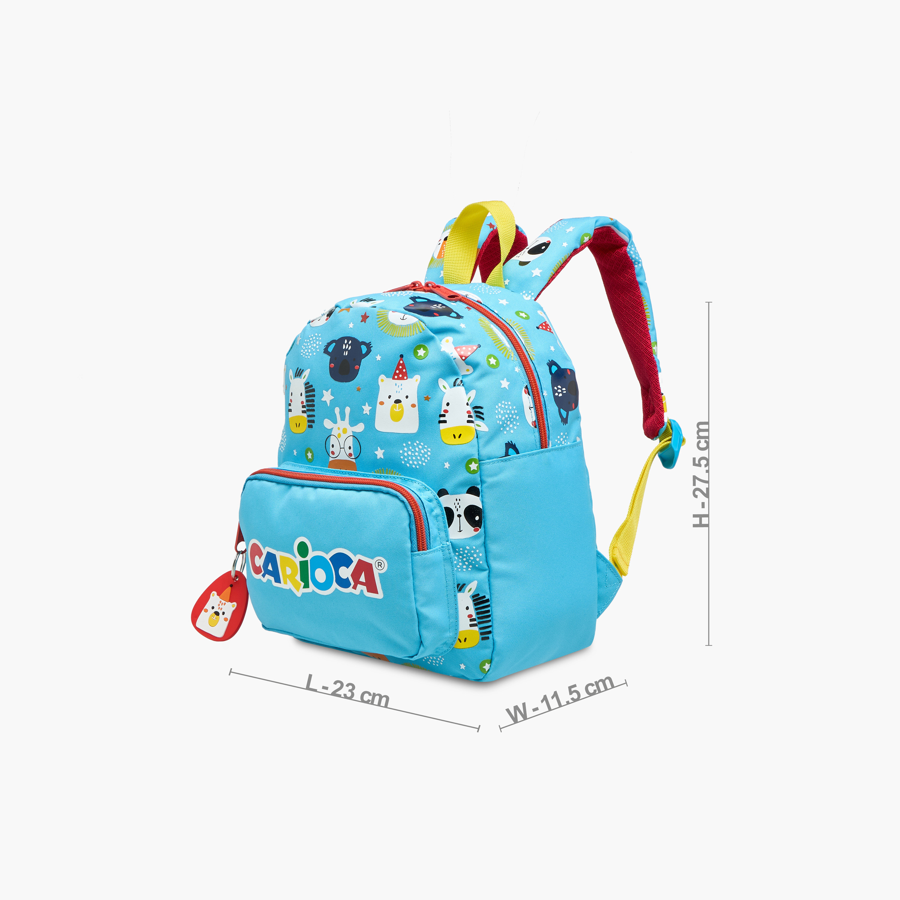 Carioca Animal Print Backpack with Zip Closure and Laptop Compartment - 28x23x12 cms-school-bagsandbackpacks-backpacks-image-2