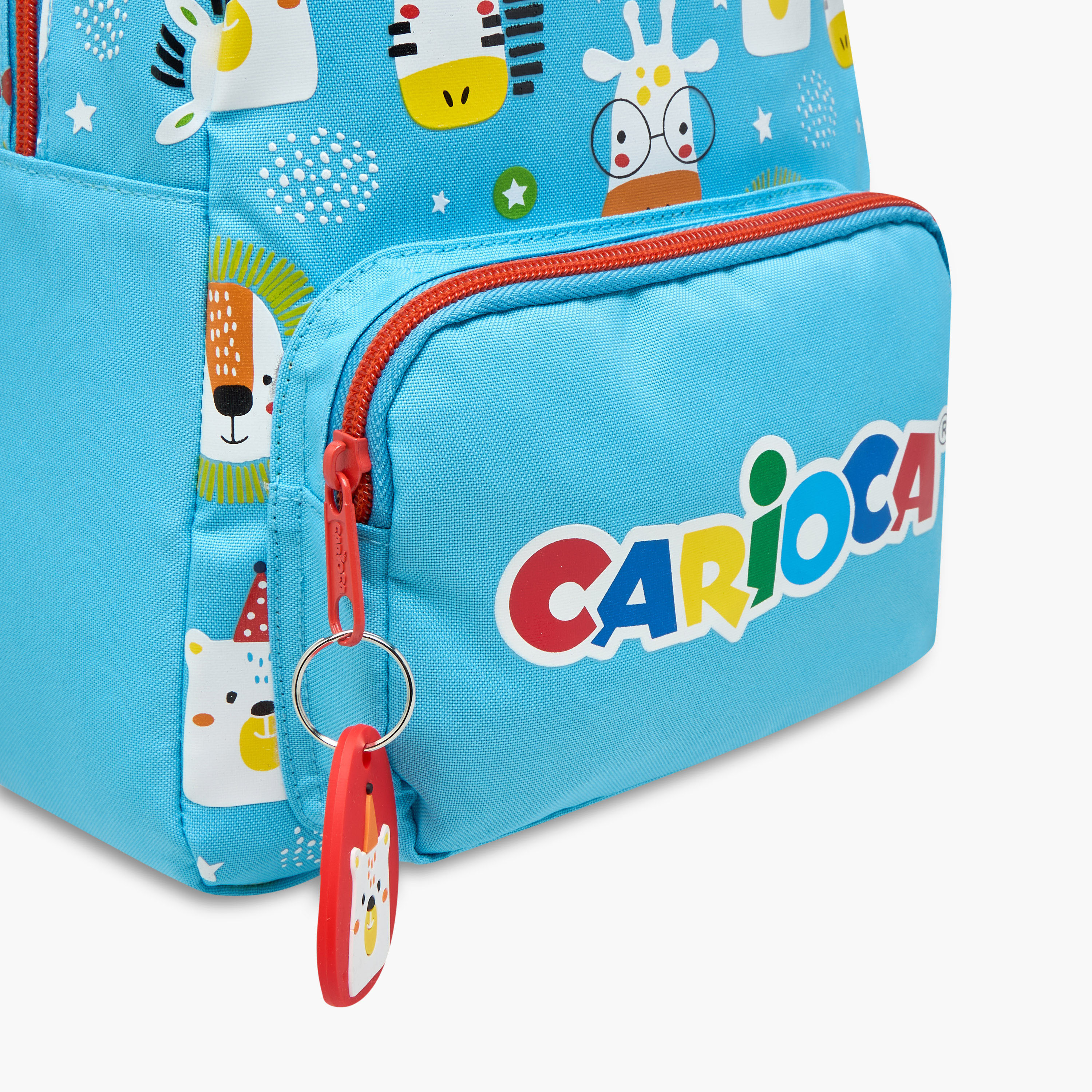 Carioca Animal Print Backpack with Zip Closure and Laptop Compartment - 28x23x12 cms-school-bagsandbackpacks-backpacks-image-8