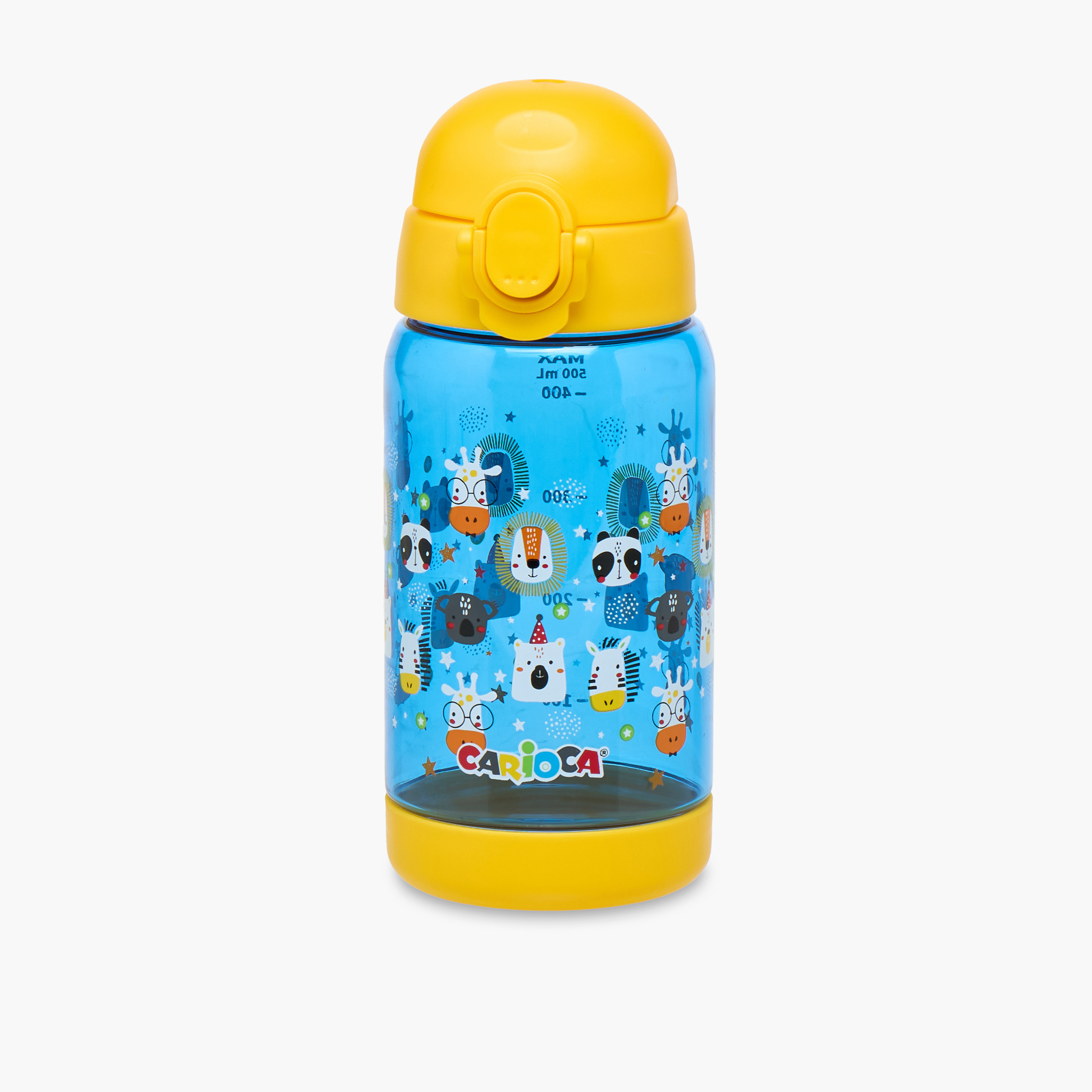 Carioca Animal Print Tritan Water Bottle with Button – 500 ml-promo_LS20_OMN-image-1