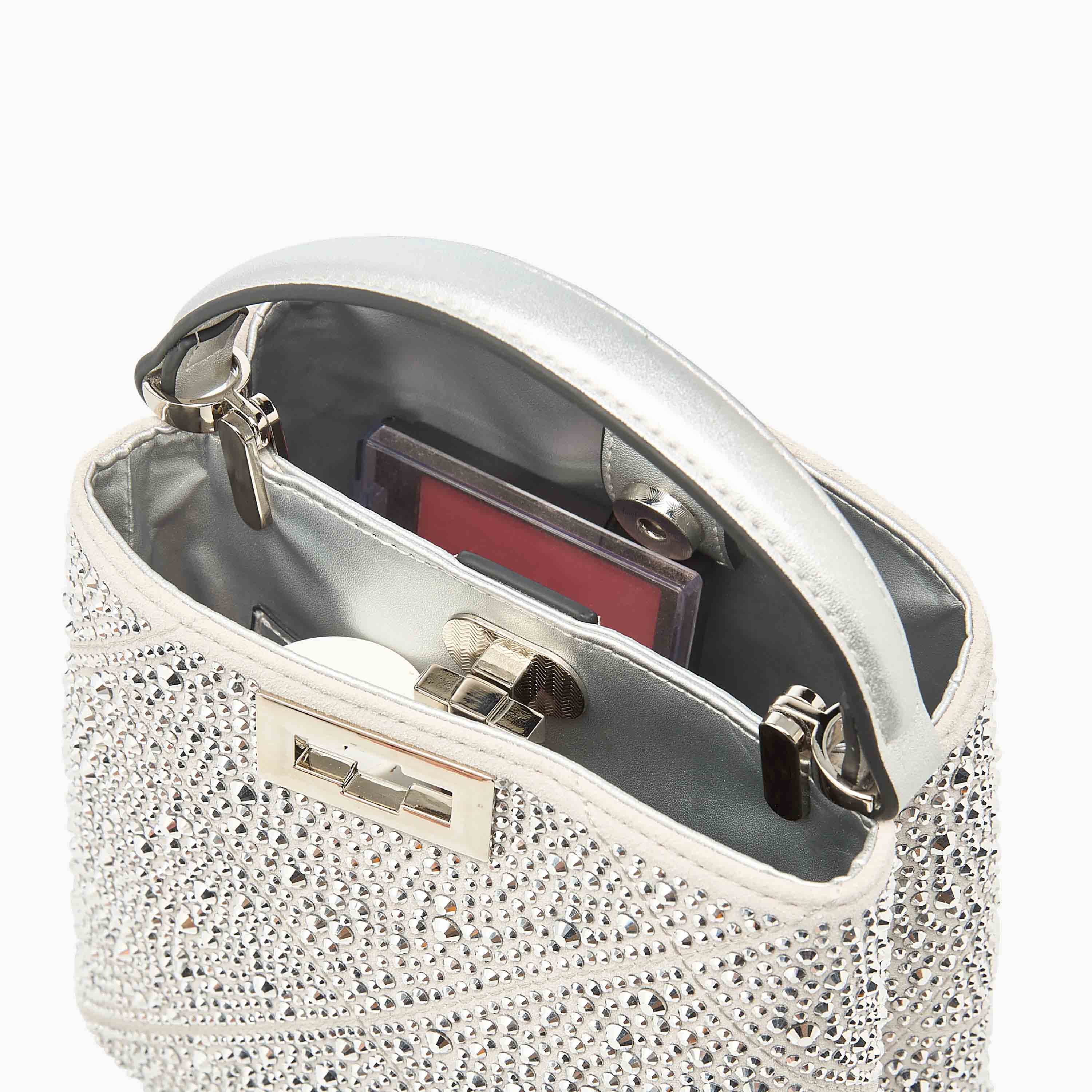Celeste Embellished Shoulder Bag with Adjustable Strap and Twist Lock Closure-women-bagsandwallets-handbags-image-9