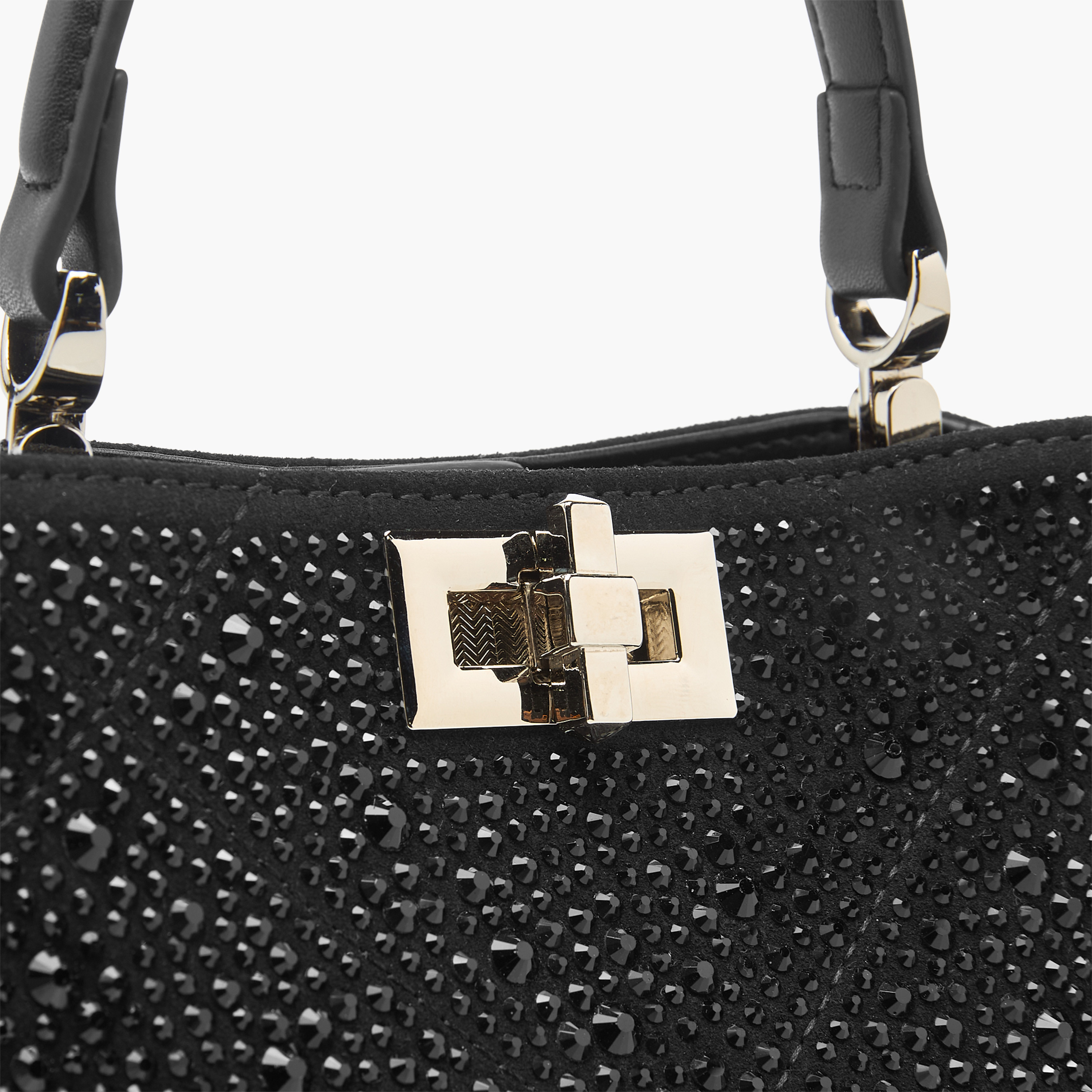 شنطة كتف مزينة بحزام قابل للتعديل وقفل إغلاق من سيليست-women-bagsandwallets-handbags-image-5