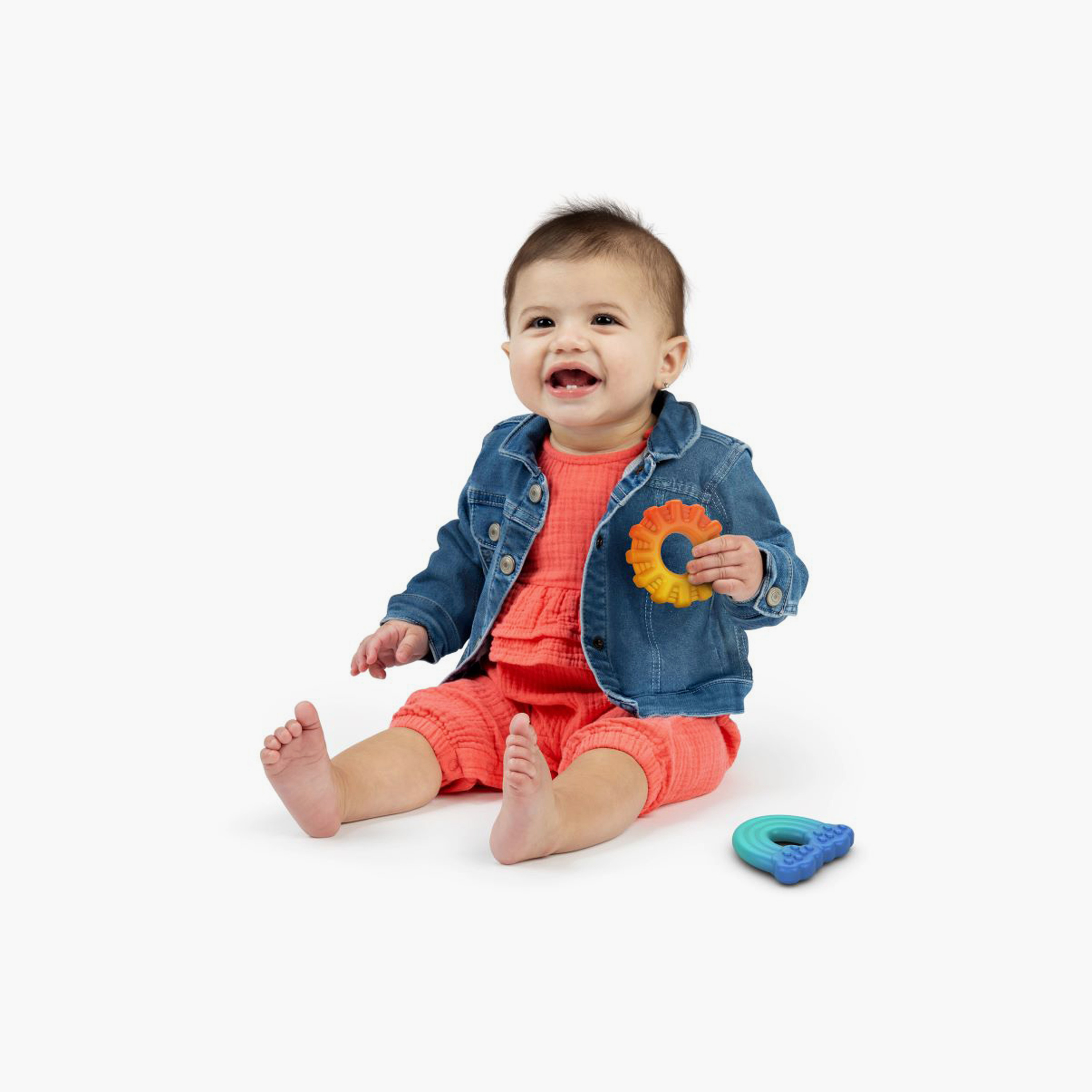 Bright Starts 2-Piece Chance of Smiles Silicone Teethers - Sun & Rainbow - 3 Months+-baby-feeding-teethers-image-4