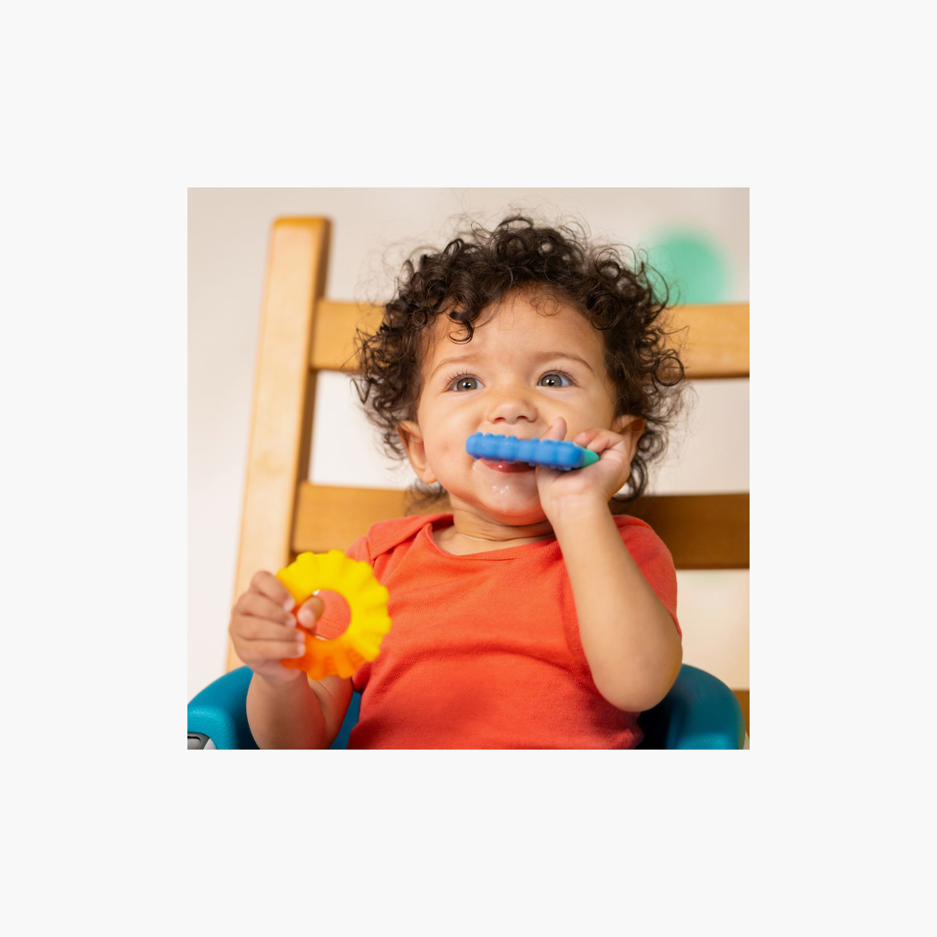 Bright Starts 2-Piece Chance of Smiles Silicone Teethers - Sun & Rainbow - 3 Months+-baby-feeding-teethers-image-5