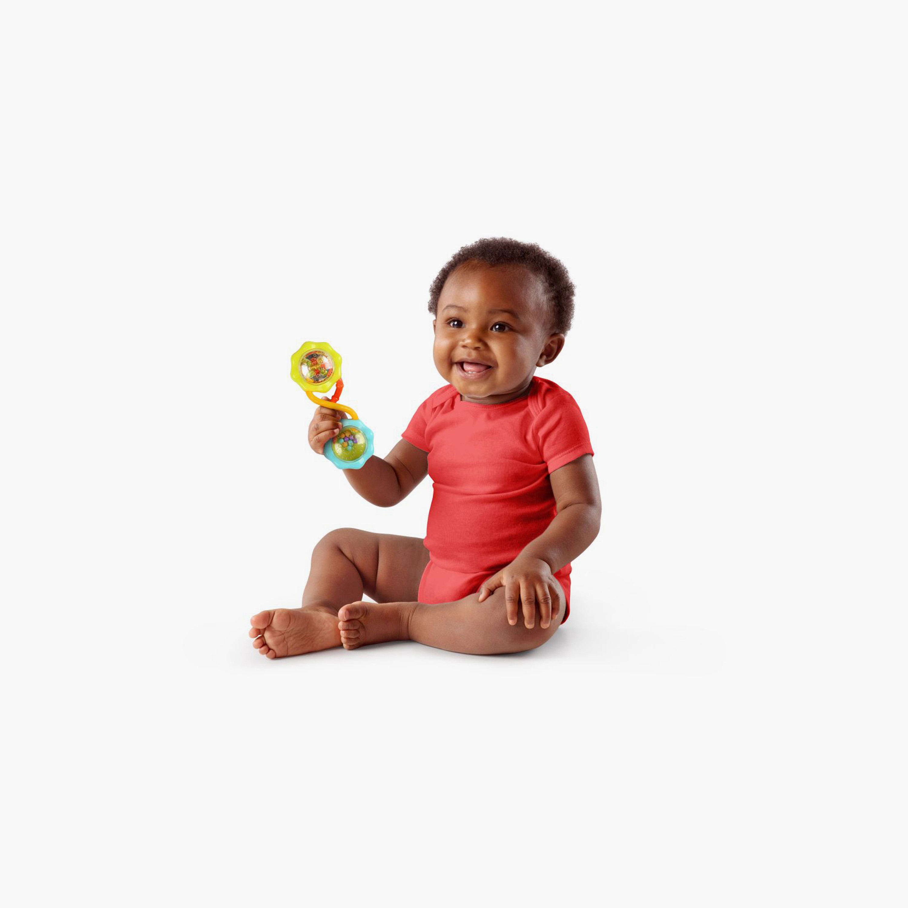 لعبة باربل خشخشة واهتزاز من برايت ستارتس - باللون الأخضر - من 3 أشهر +-toys-babyandtoddlertoys-rattlesandteethers-image-1