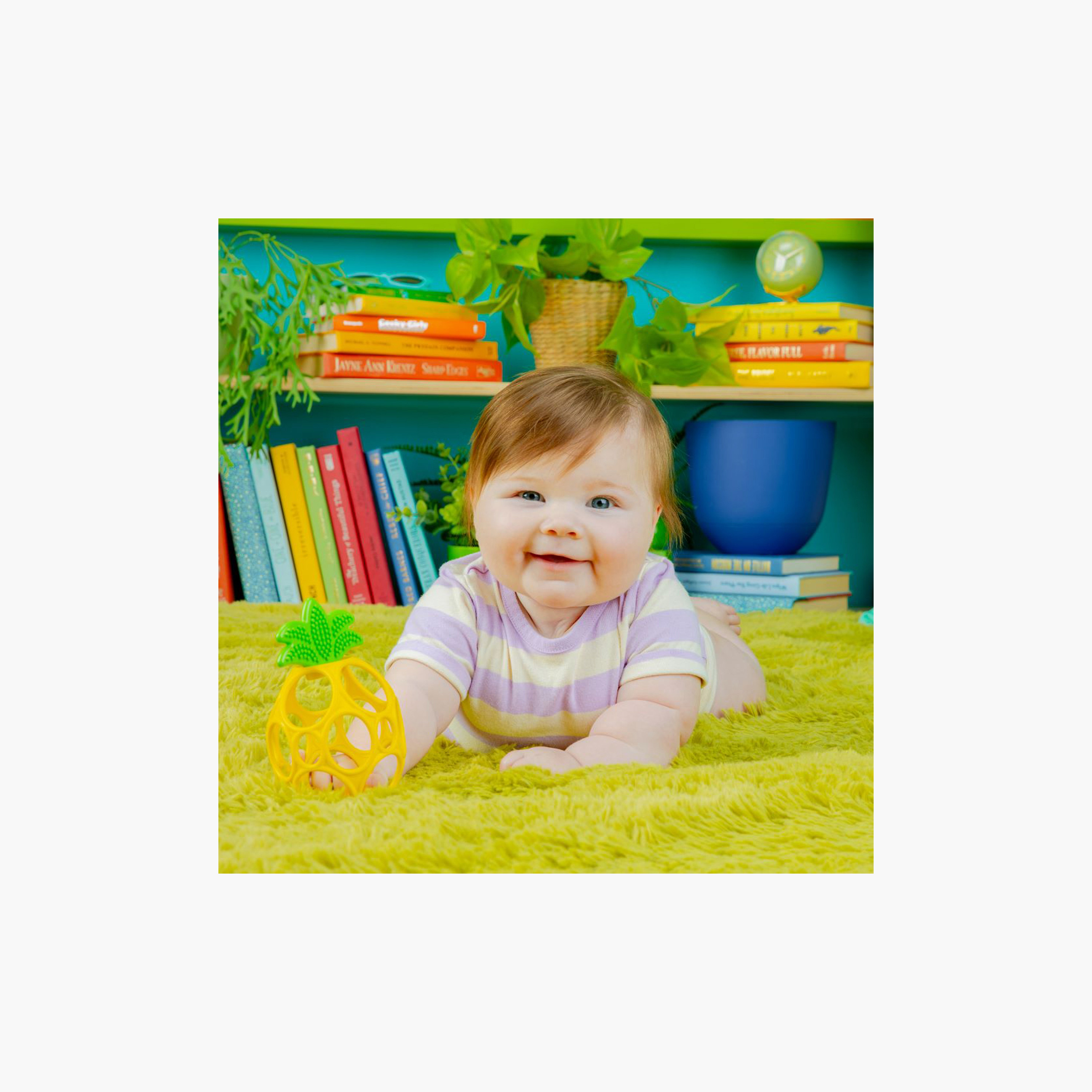 لعبة التسنين أوبول سهلة الإمساك من برايت ستارتس - أناناس - حديثي الولادة +-toys-babyandtoddlertoys-rattlesandteethers-image-3