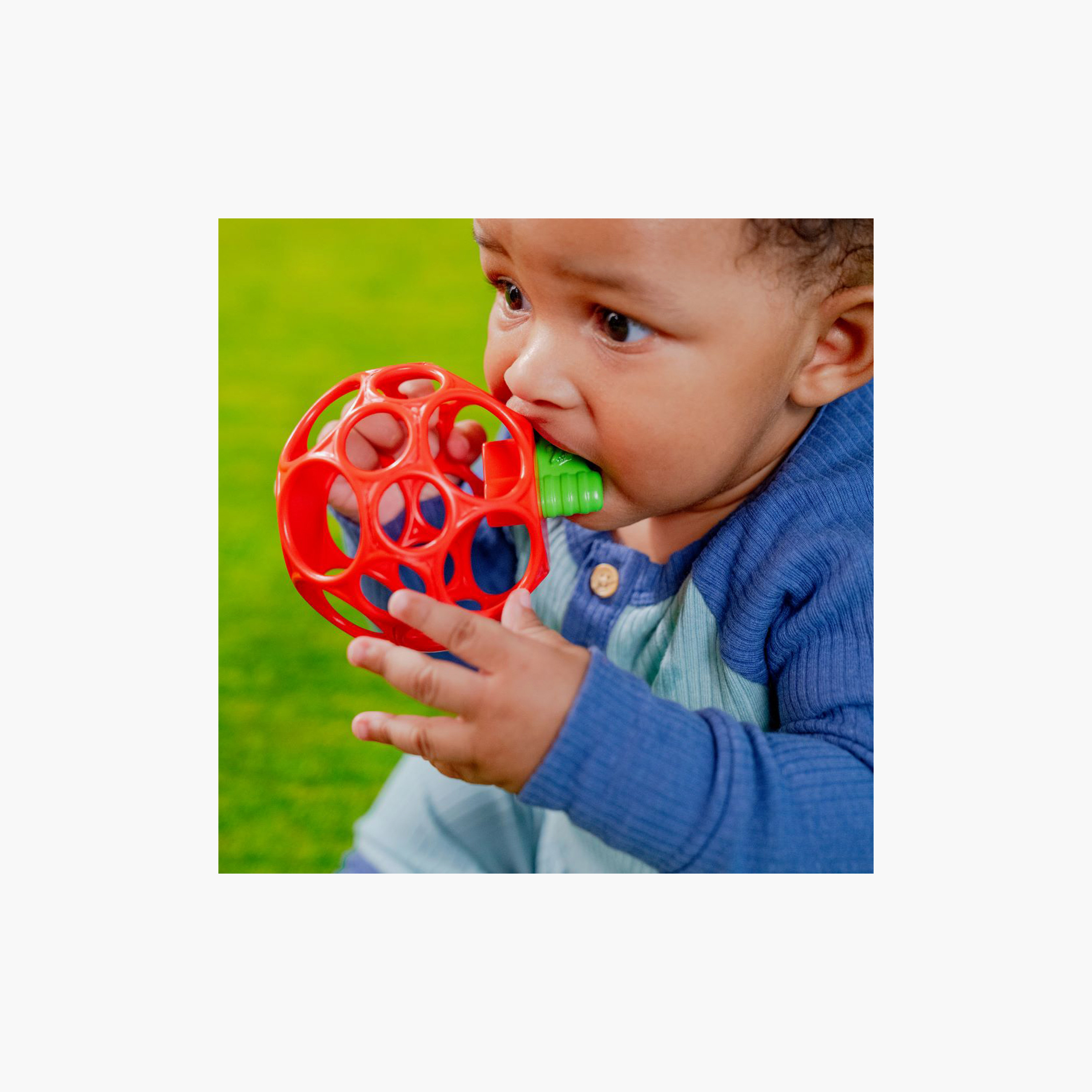 Bright Starts BPA Free Oball Easy Grasp Teether Toy - Apple - Newborn+-toys-babyandtoddlertoys-rattlesandteethers-image-3