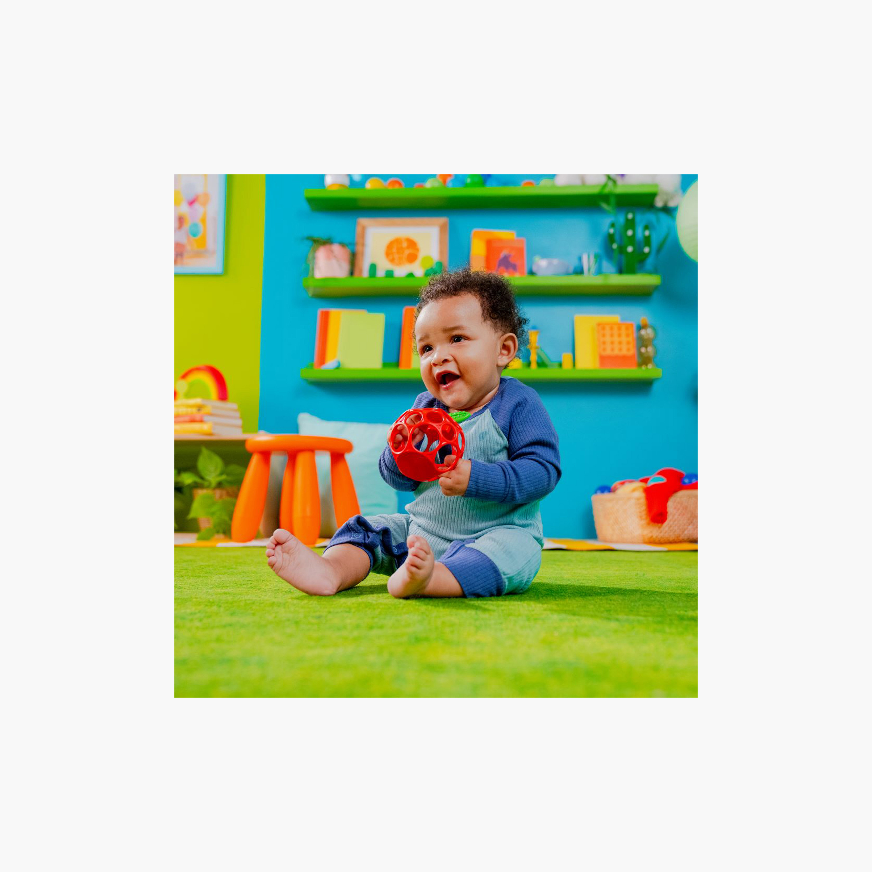 Bright Starts BPA Free Oball Easy Grasp Teether Toy - Apple - Newborn+-toys-babyandtoddlertoys-rattlesandteethers-image-4