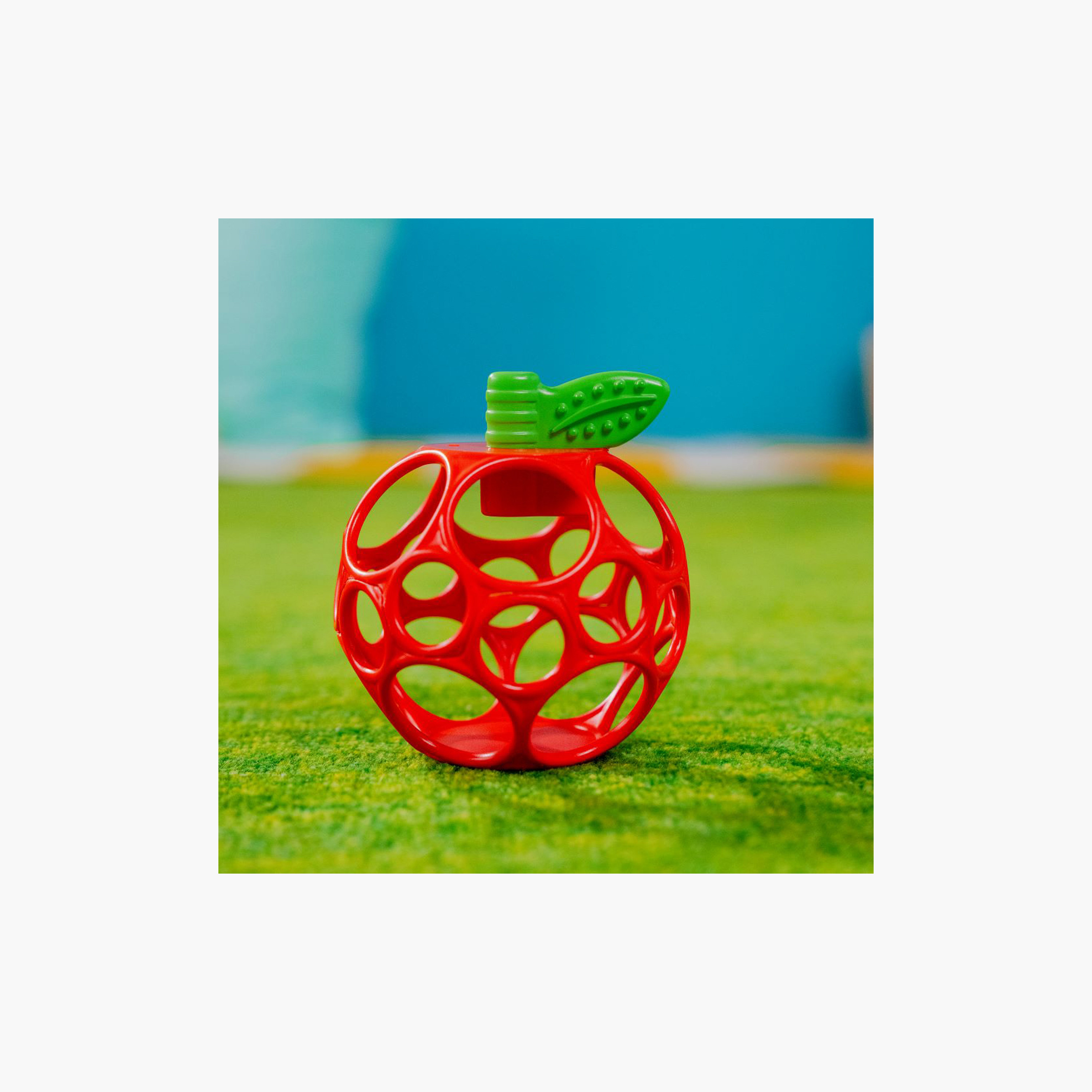 Bright Starts BPA Free Oball Easy Grasp Teether Toy - Apple - Newborn+-toys-babyandtoddlertoys-rattlesandteethers-image-5