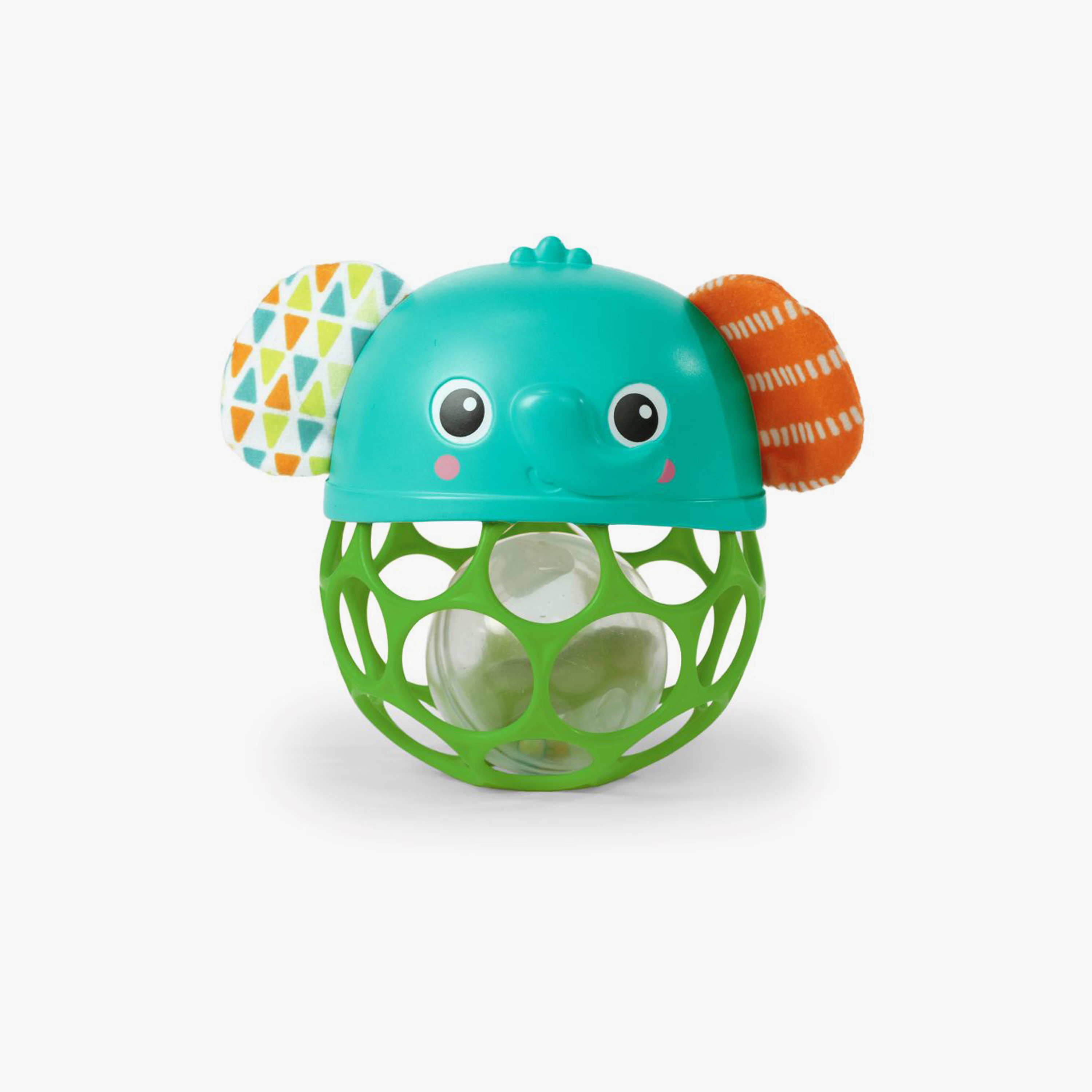 Bright Starts Giggle & Glow Musical Light-Up Rattle Toy with Easy-Grasp Oball - Elephant - Newborn+-toys-babyandtoddlertoys-rattlesandteethers-image-1