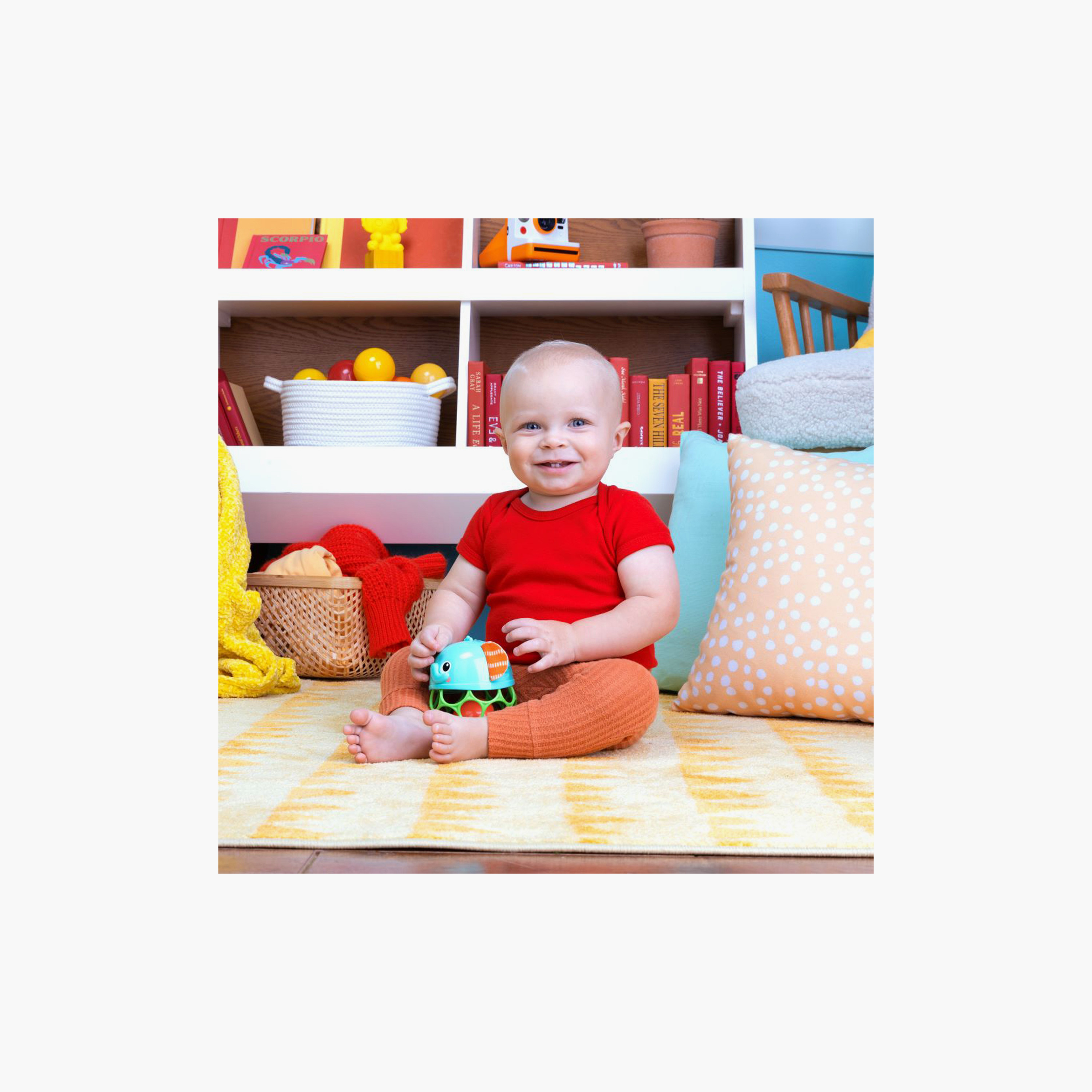 Bright Starts Giggle & Glow Musical Light-Up Rattle Toy with Easy-Grasp Oball - Elephant - Newborn+-toys-babyandtoddlertoys-rattlesandteethers-image-5