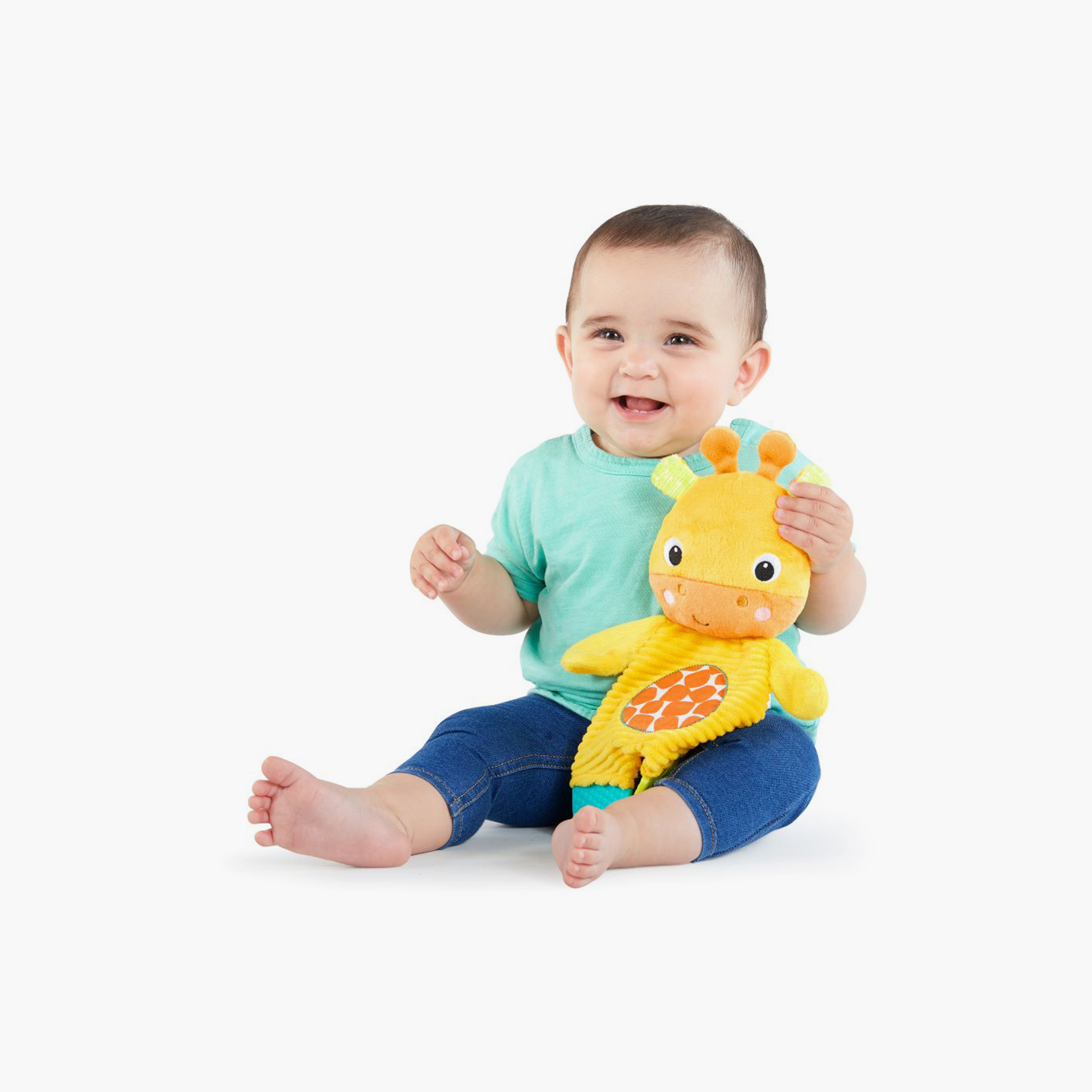 لعبة سنوجل آند تيث المحشوة الخالية من مادة BPA من برايت ستارتس - زرافة - من 0 إلى 36 شهرًا-toys-babyandtoddlertoys-rattlesandteethers-image-2