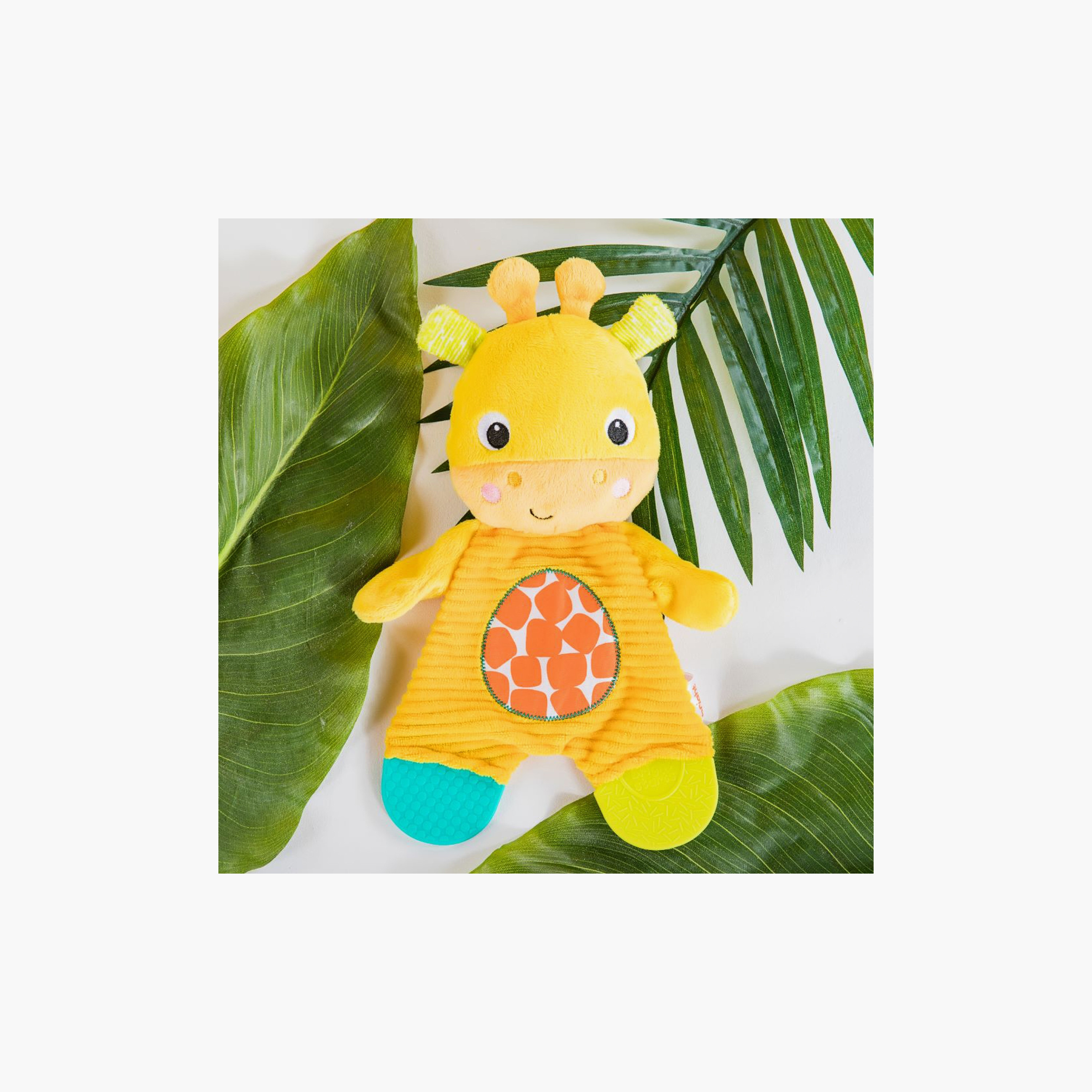 لعبة سنوجل آند تيث المحشوة الخالية من مادة BPA من برايت ستارتس - زرافة - من 0 إلى 36 شهرًا-toys-babyandtoddlertoys-rattlesandteethers-image-6