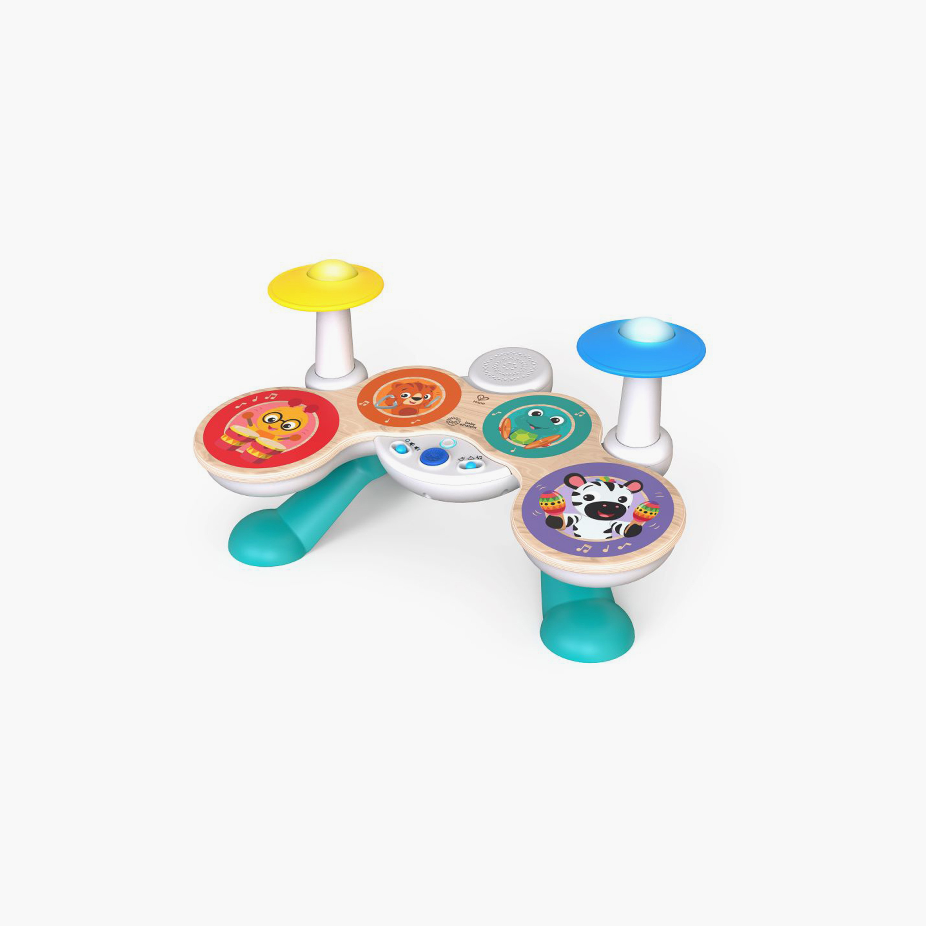 Baby Einstein Together in Tune Drums​ Safe Wireless Wooden Musical Toddler Toy - 12 Months+-toys-babyandtoddlertoys-lightsandmusicaltoys-image-1