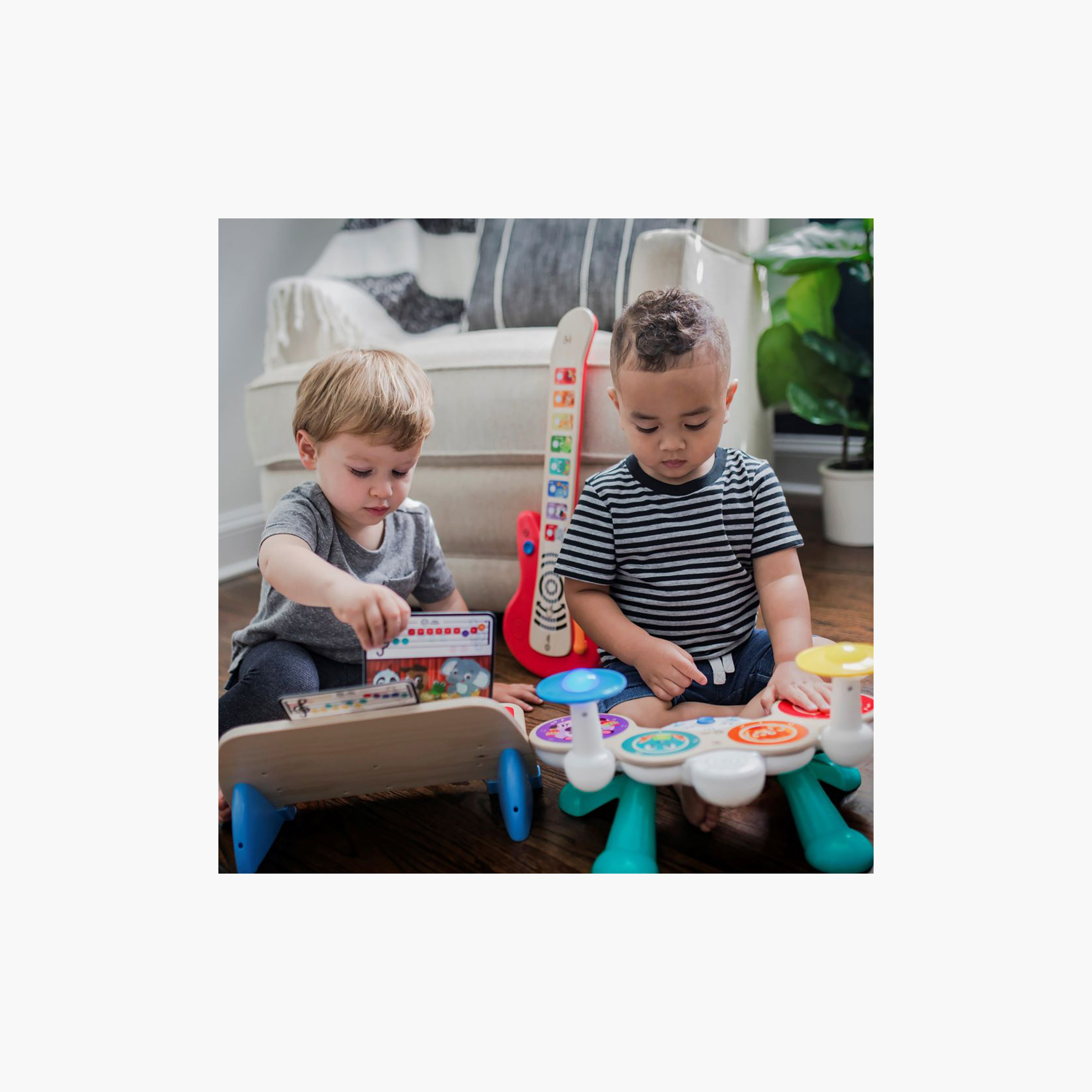 Baby Einstein Together in Tune Drums​ Safe Wireless Wooden Musical Toddler Toy - 12 Months+-toys-babyandtoddlertoys-lightsandmusicaltoys-image-5