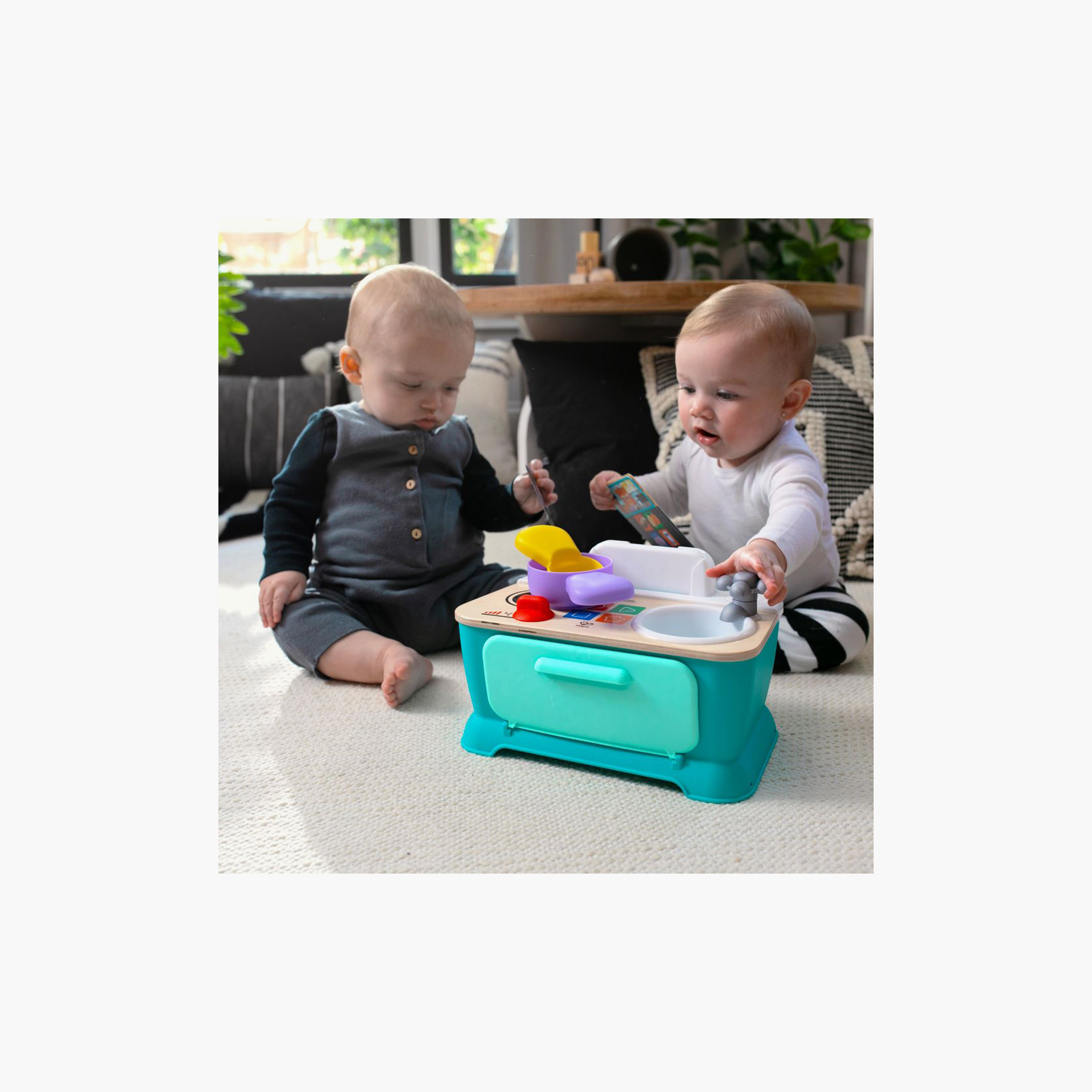 Baby Einstein Hape Magic Touch Kitchen Pretend to Cook Toy with Real Sounds & Music - 9 Months+-toys-dollsandplaysets-dollhouses-image-2
