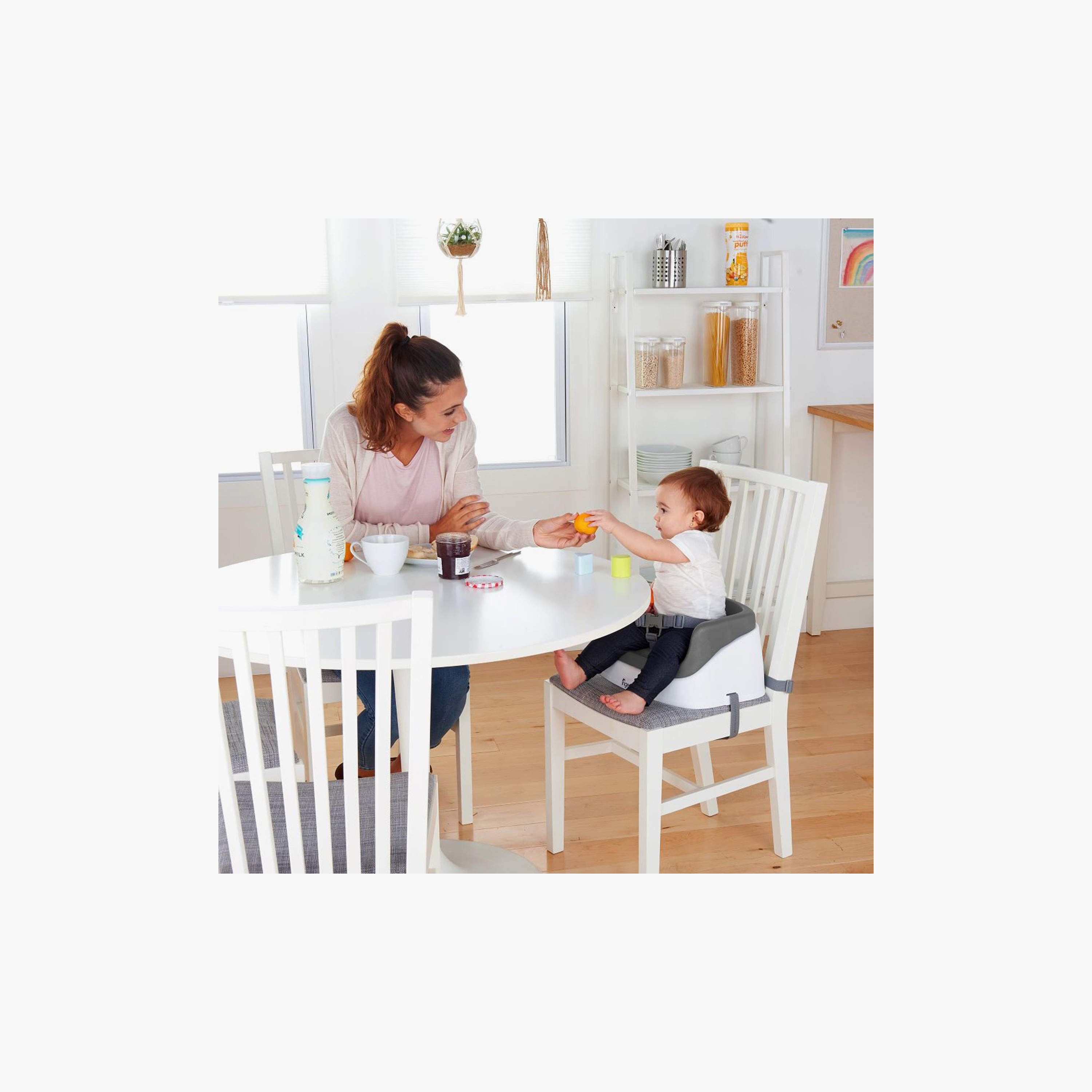 Ingenuity SmartClean Dining Table Booster Seat with 3-Point Harness Straps - 16-36 Months-baby-feeding-highchairsandboosters-image-3