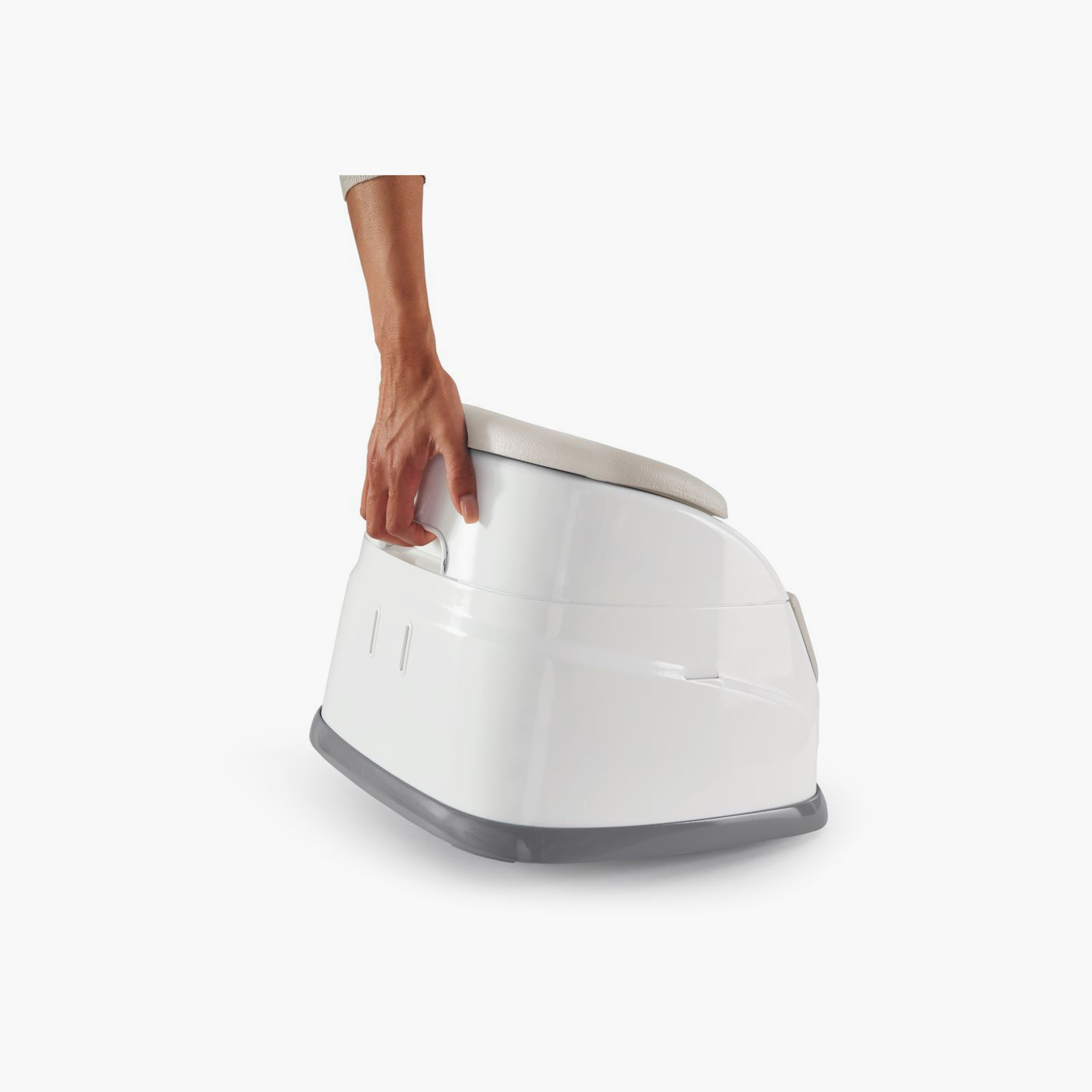 Ingenuity Baby Base 2-in-1 Booster Feeding & Floor Seat with Self-Storing Tray - Cashmere-baby-feeding-highchairsandboosters-image-2