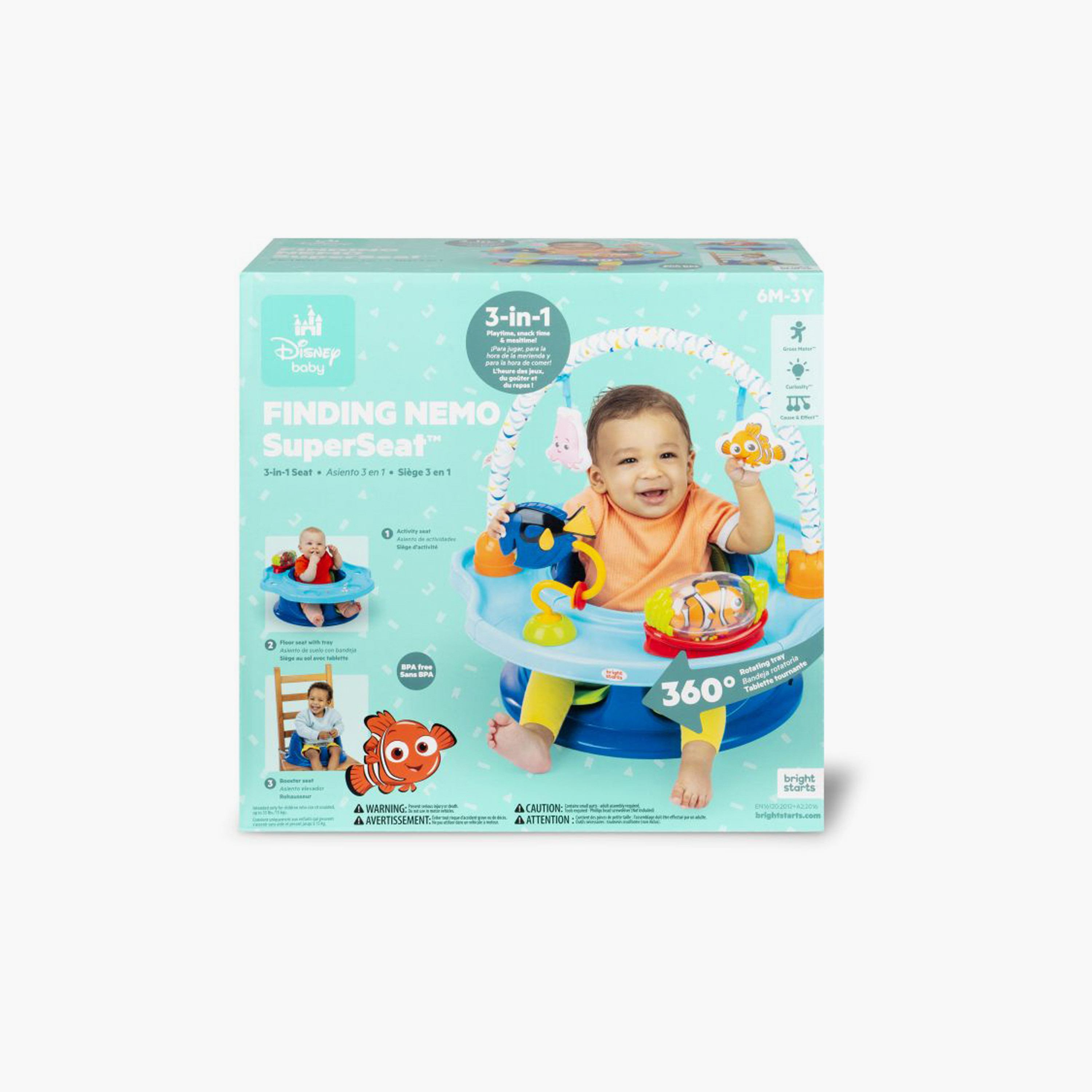 Bright Starts Finding Nemo 3-in-1 Super Seat - 6 Months to 3 Years-toys-babyandtoddlertoys-rattlesandteethers-image-7
