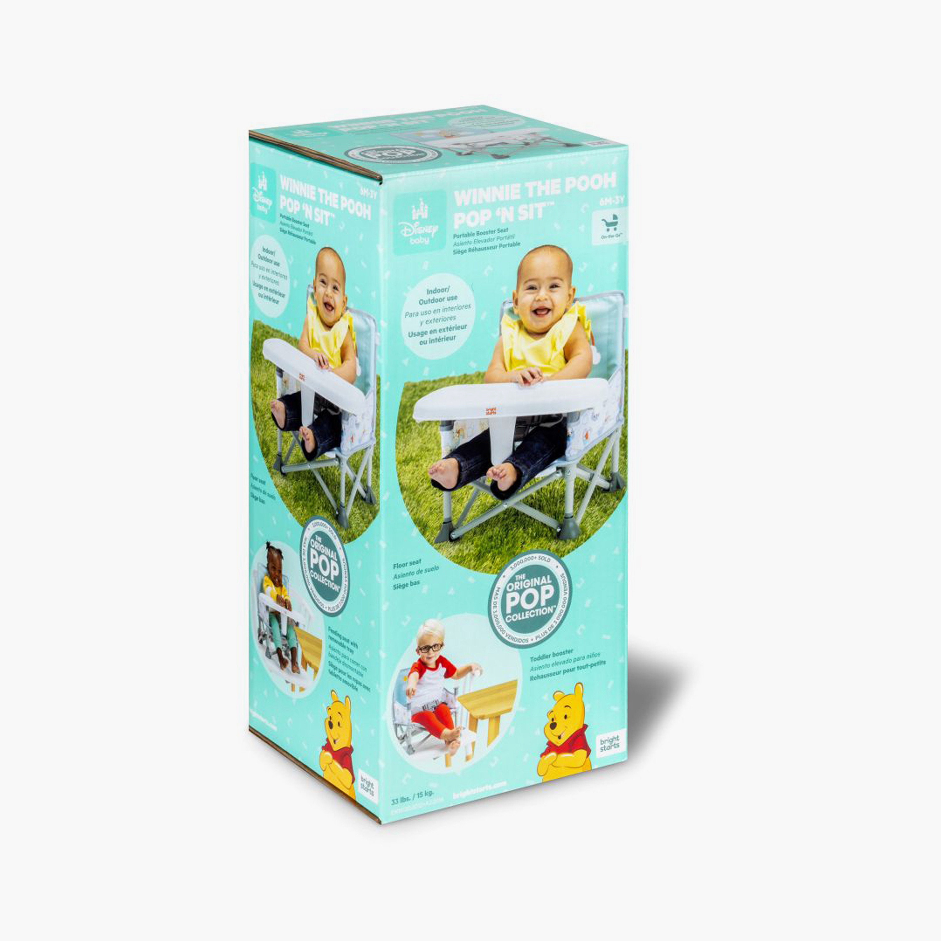 Bright Starts Winnie The Pooh Pop ‘N Sit Portable Booster Seat - 6 Months to 3 Years-baby-feeding-highchairsandboosters-image-7