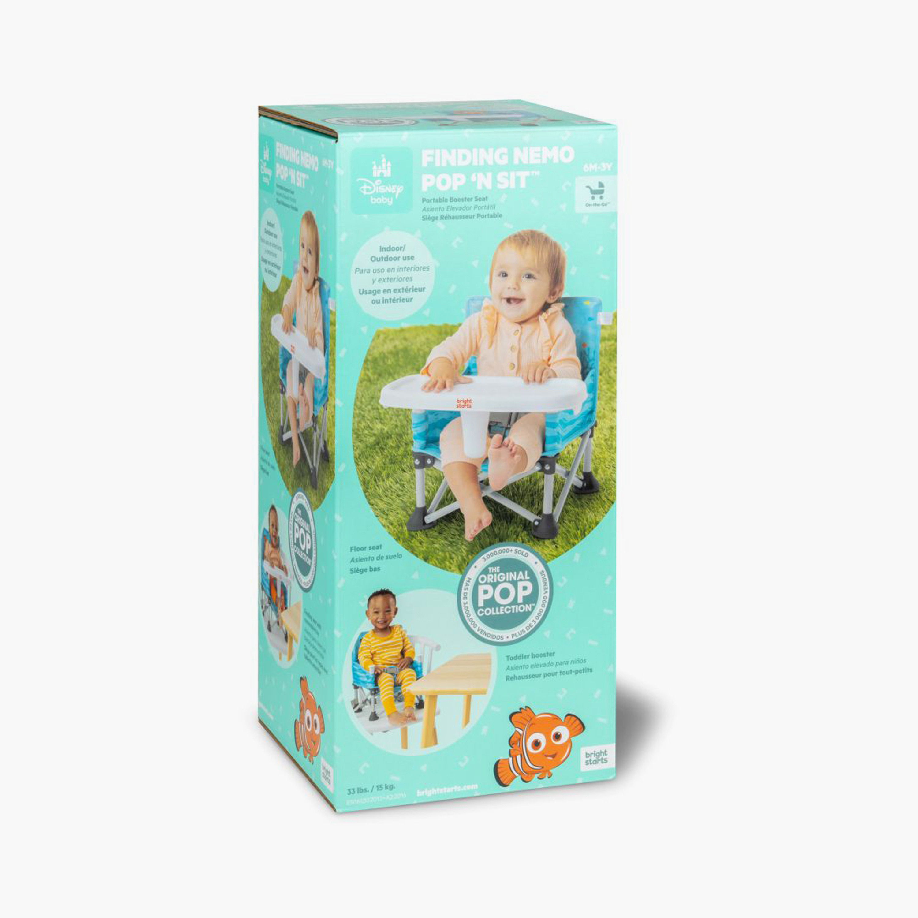 Bright Starts Finding Nemo Pop ‘N Sit Portable Booster Seat - 6 Months to 3 Years-baby-feeding-highchairsandboosters-image-7