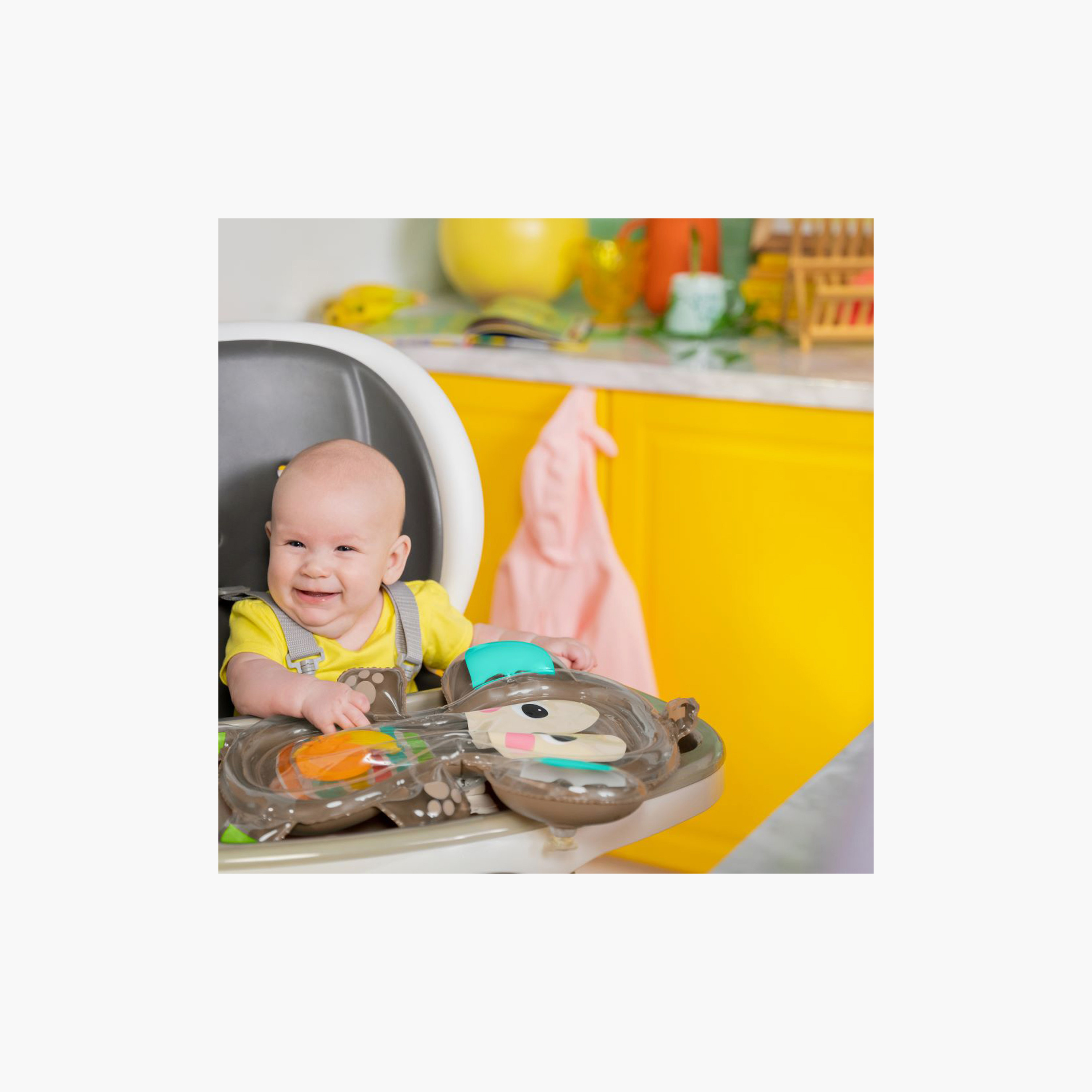 Bright Starts Hungry Monkey Tummy Time Water Mat - 0-12 Months-baby-infantactivity-playpensandplaymats-image-2