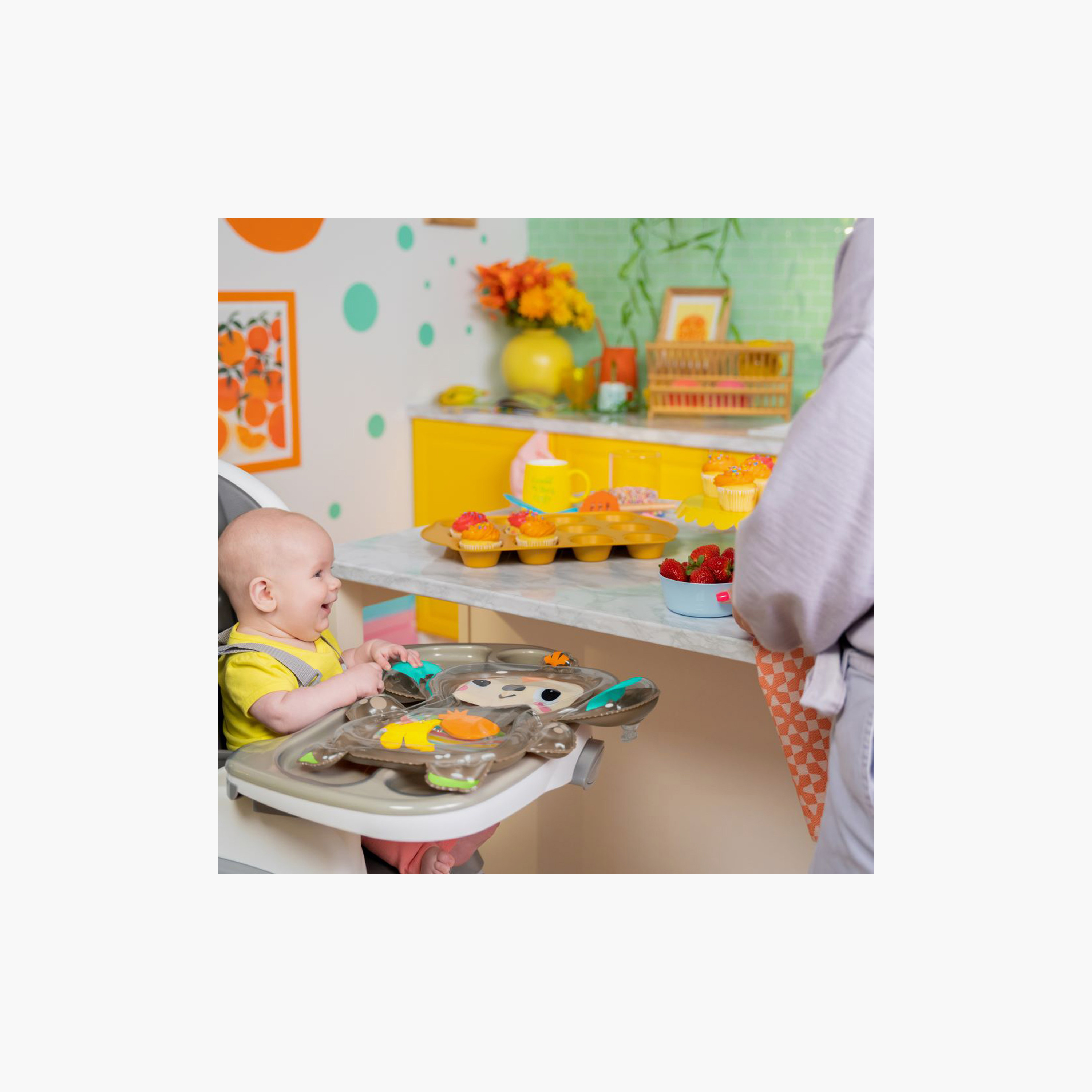 Bright Starts Hungry Monkey Tummy Time Water Mat - 0-12 Months-baby-infantactivity-playpensandplaymats-image-5