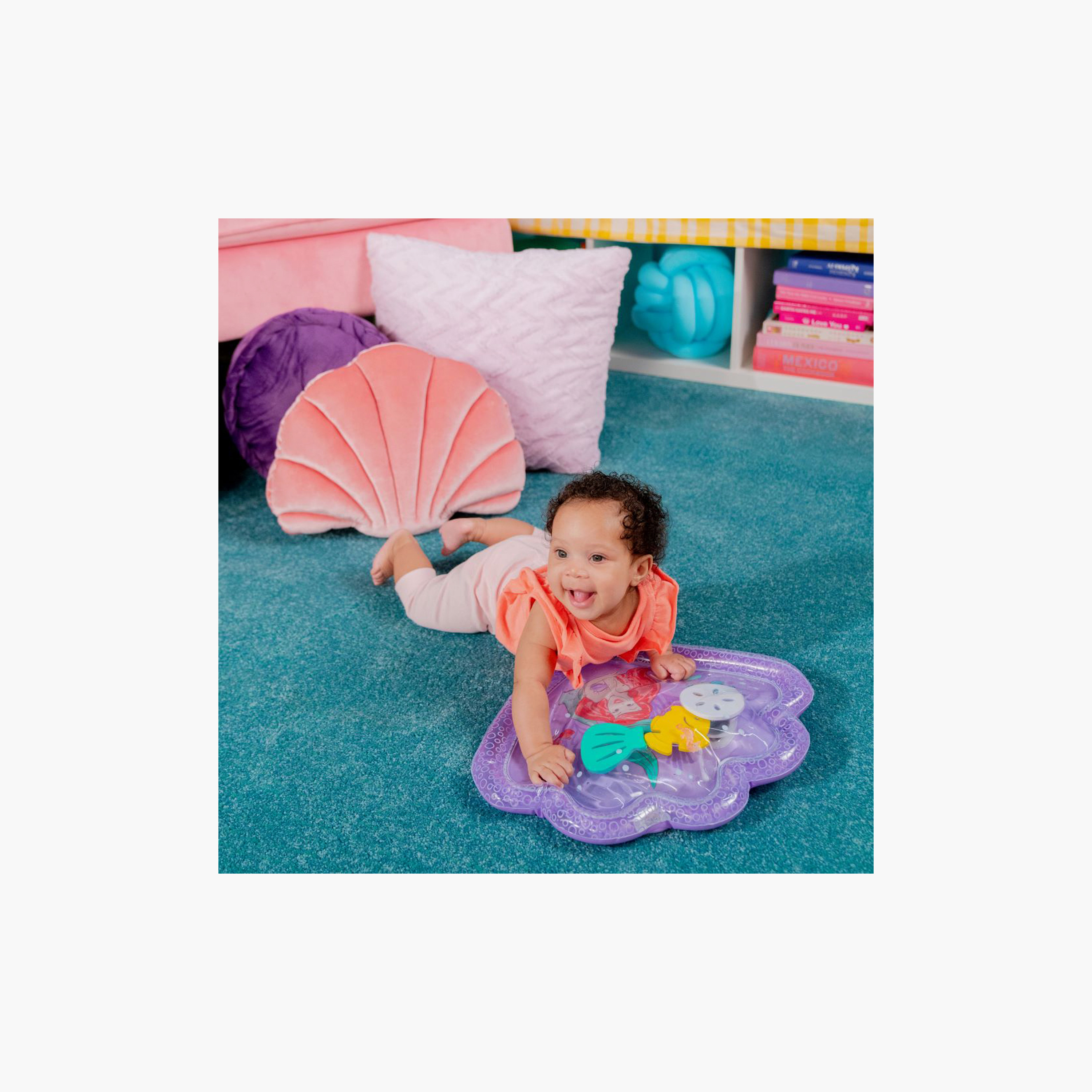 Bright Starts Disney Princess Ariel Tummy Time Water Mat - Newborn+-baby-infantactivity-playpensandplaymats-image-5