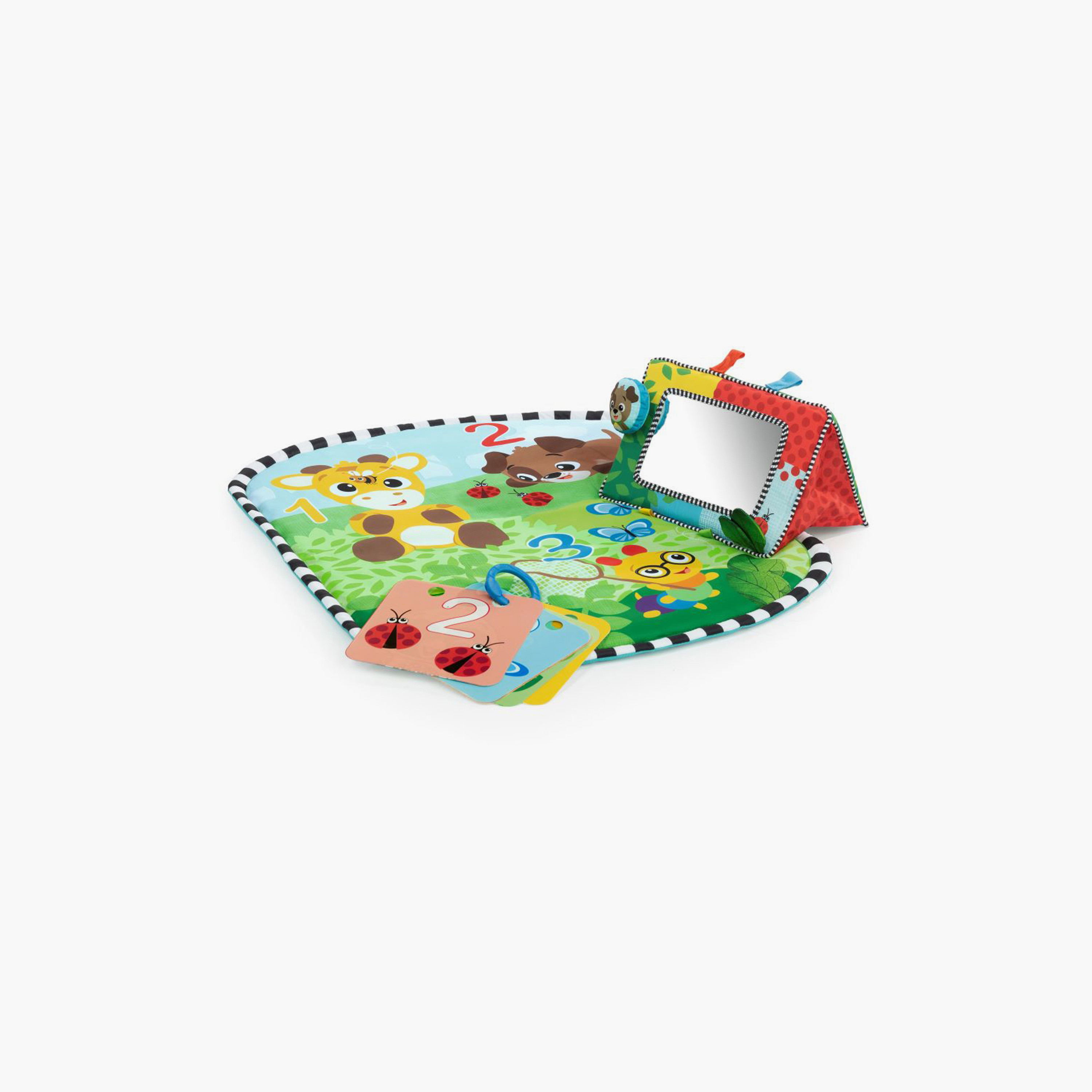 Baby Einstein Discovery Garden Tummy Time Mat & Mirror - 0-6 Months-baby-infantactivity-playpensandplaymats-image-1
