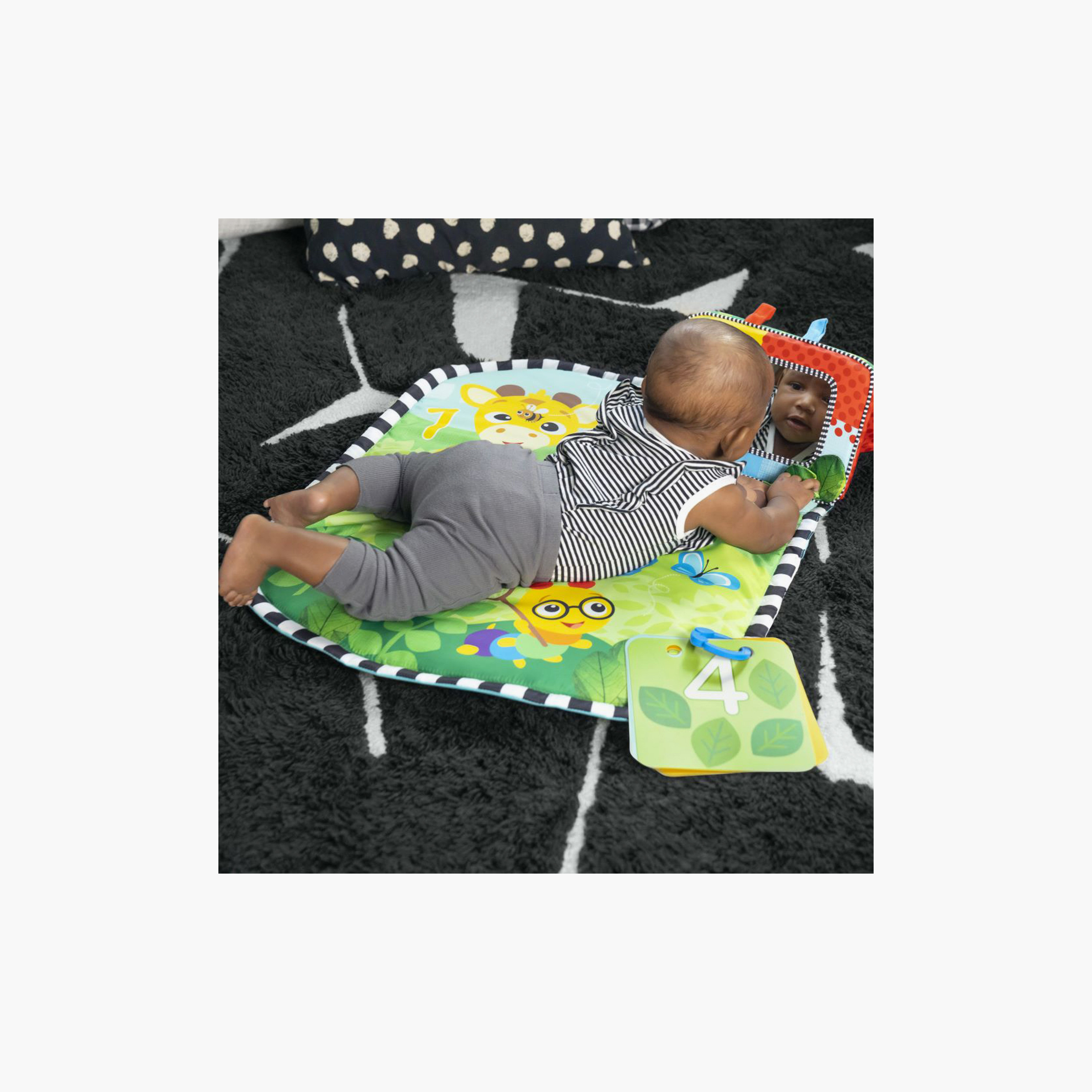 Baby Einstein Discovery Garden Tummy Time Mat & Mirror - 0-6 Months-baby-infantactivity-playpensandplaymats-image-2