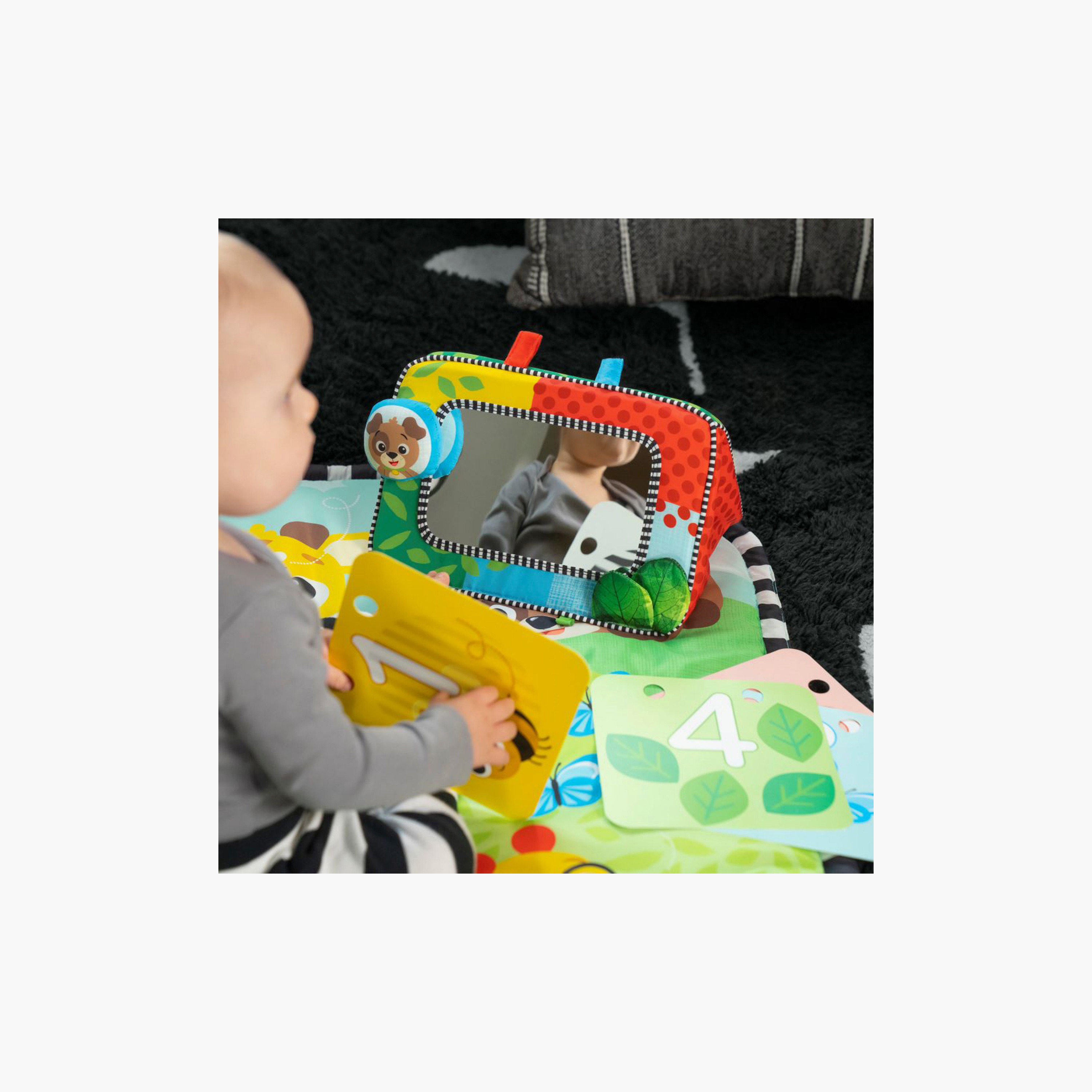 Baby Einstein Discovery Garden Tummy Time Mat & Mirror - 0-6 Months-baby-infantactivity-playpensandplaymats-image-4