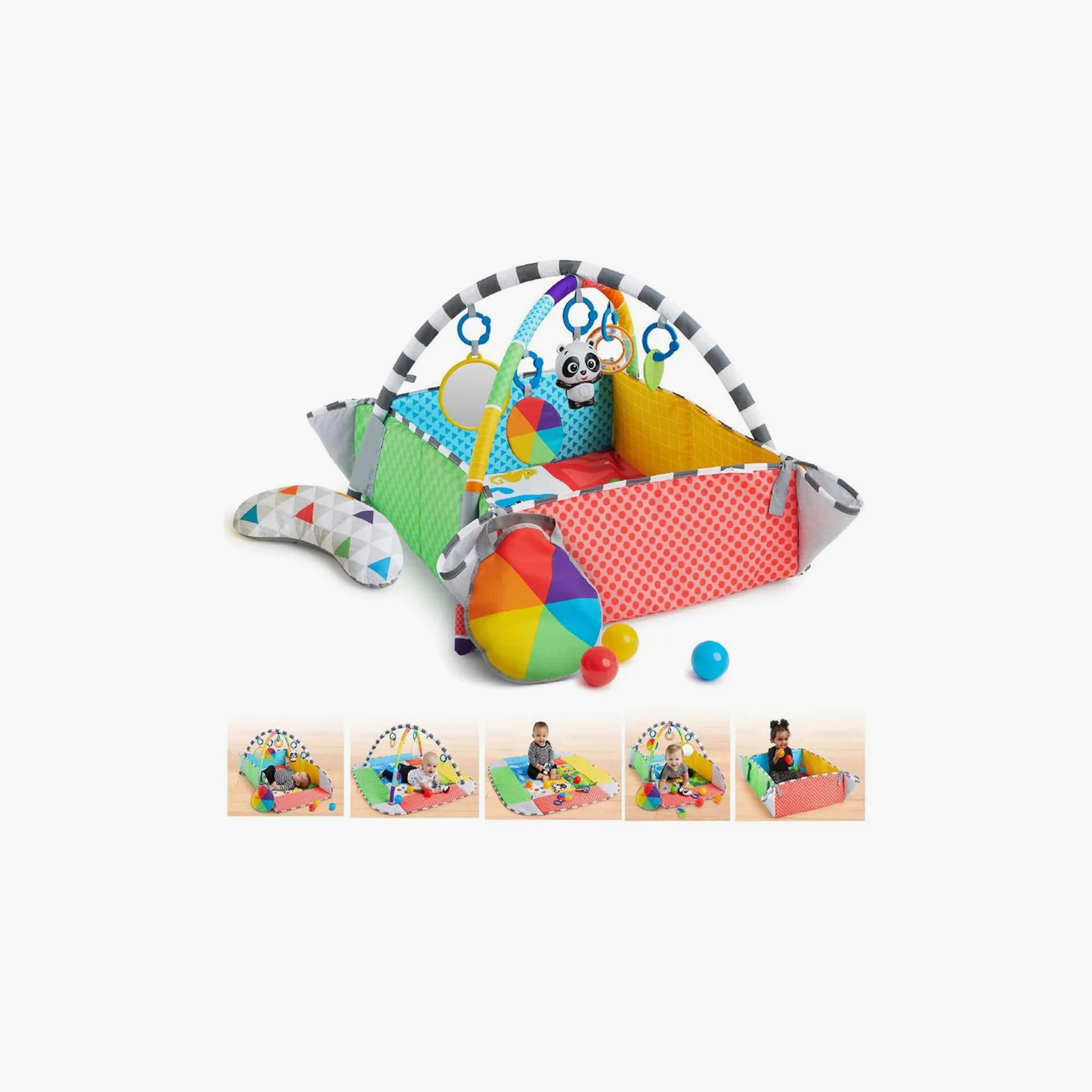 Baby Einstein 5-in-1 Patch's Playspace Activity Mat & Ball Pit Gym with Music - Newborn+-baby-infantactivity-playgyms-image-3